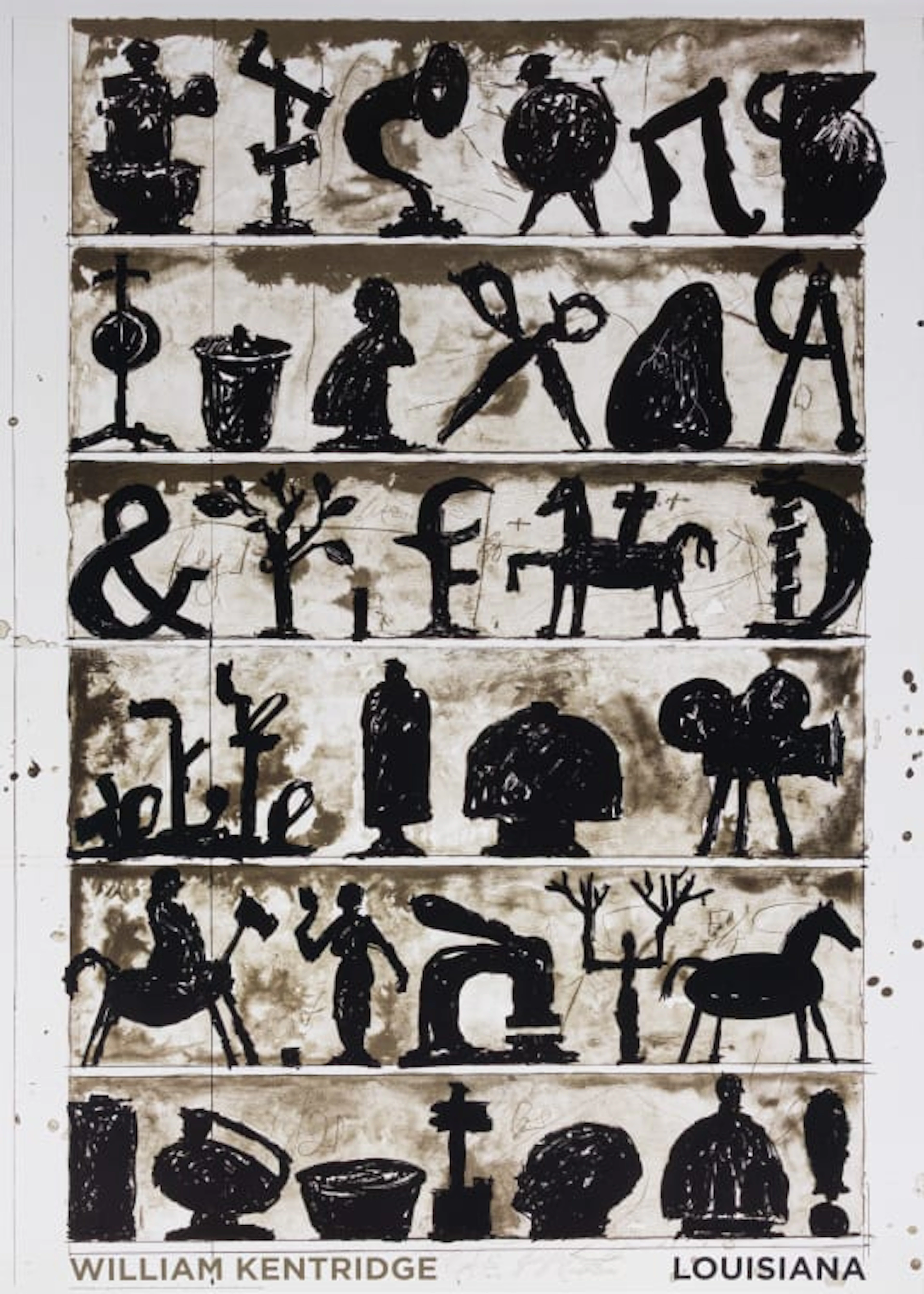 William Kentridge; Louisiana Museum of Modern Art, poster