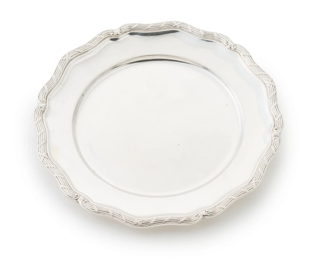 Six Swedish silver underplates, J P Forssberg, 1916