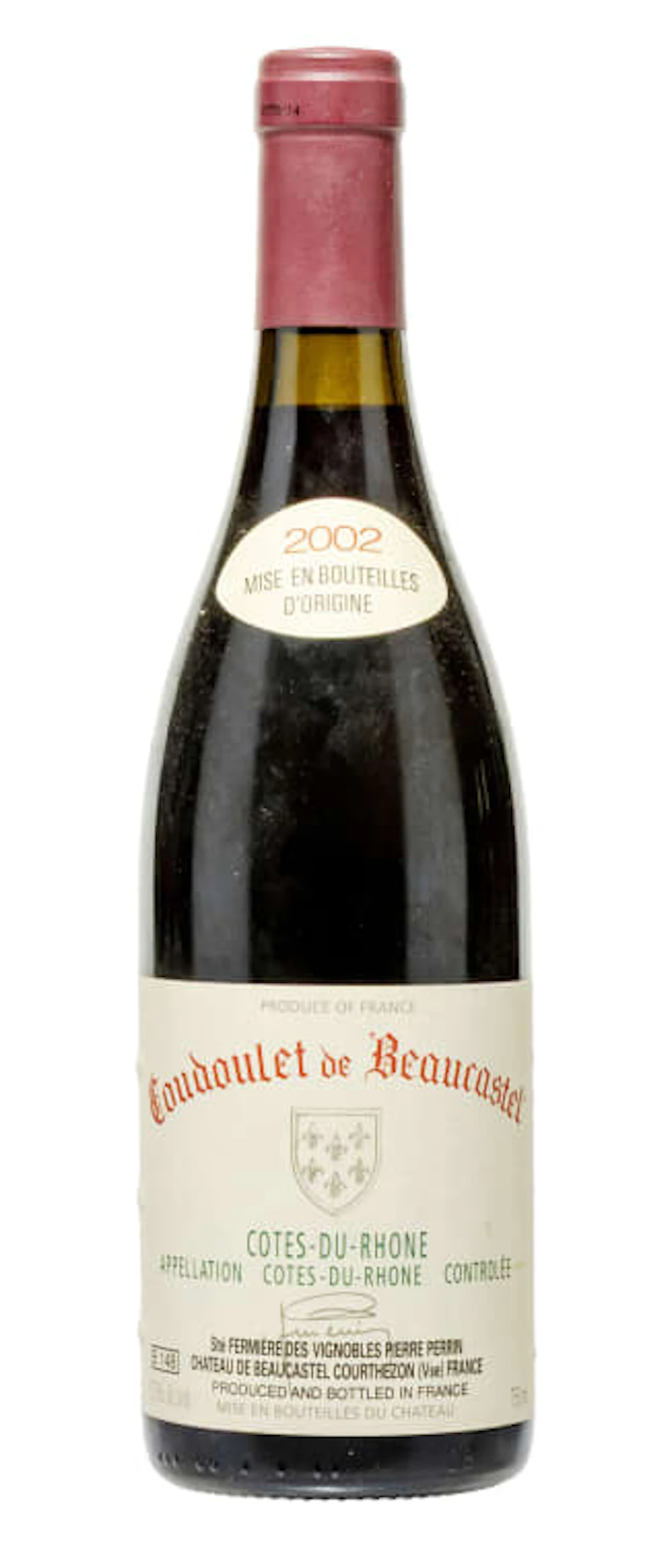 Coudoulet de Beaucastel; Côtes du Rhône; 2002; 1 (1 x 1); 750ml