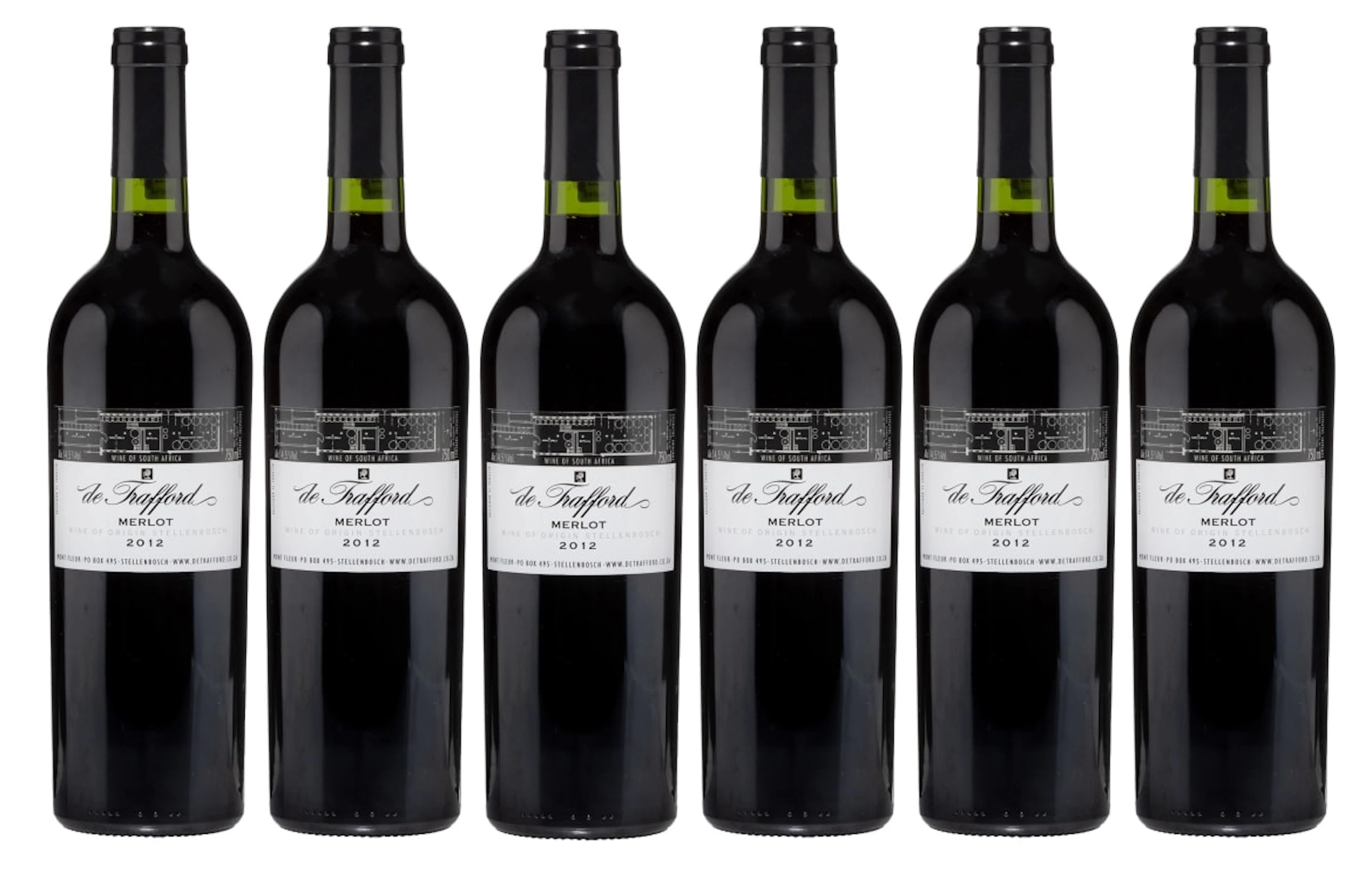 De Trafford; Merlot; 2012; 6 (1 x 6); 750ml