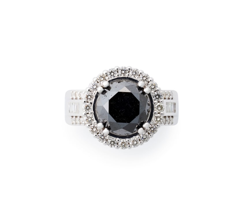 Black diamond ring