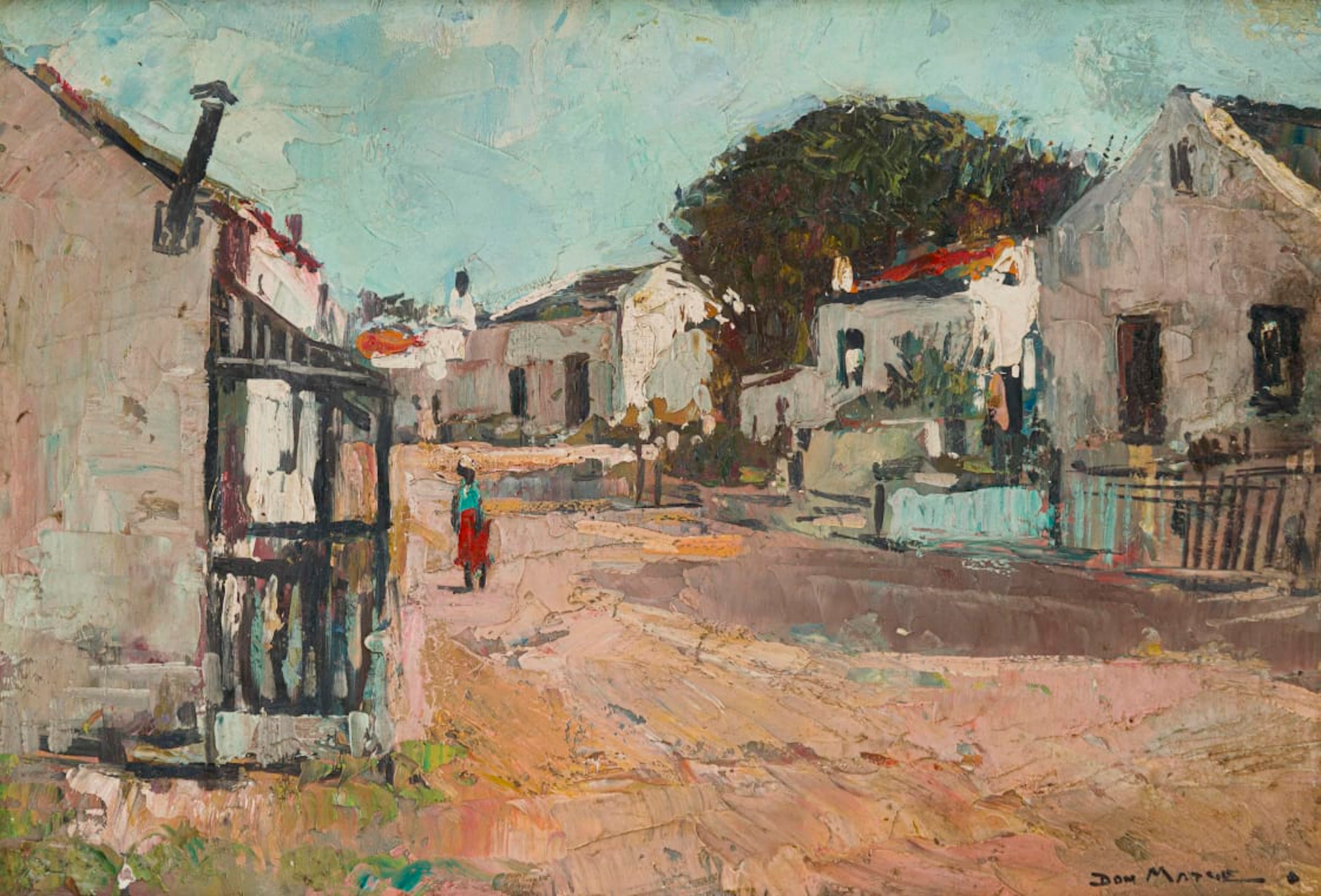Don (Donald James) Madge; Street Scene with Figures