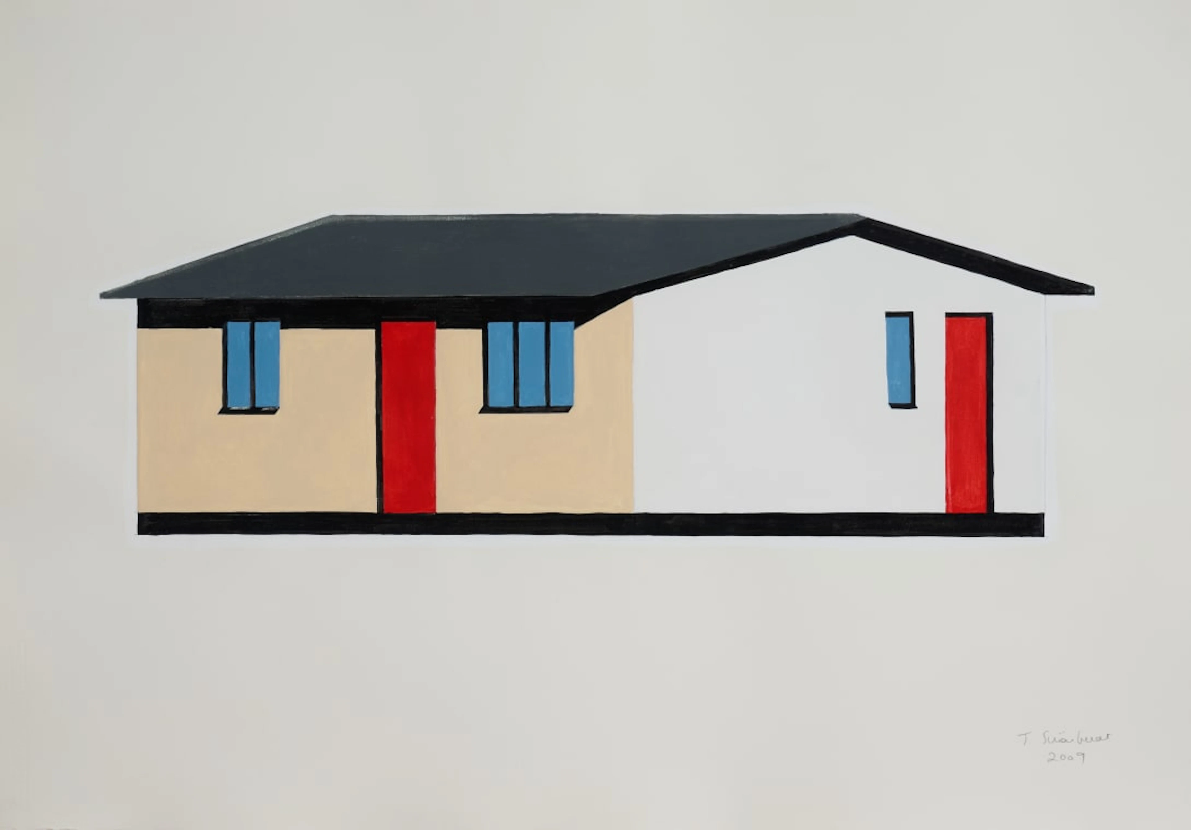 Joachim Schönfeldt; House with Red Doors, from The Model Men series