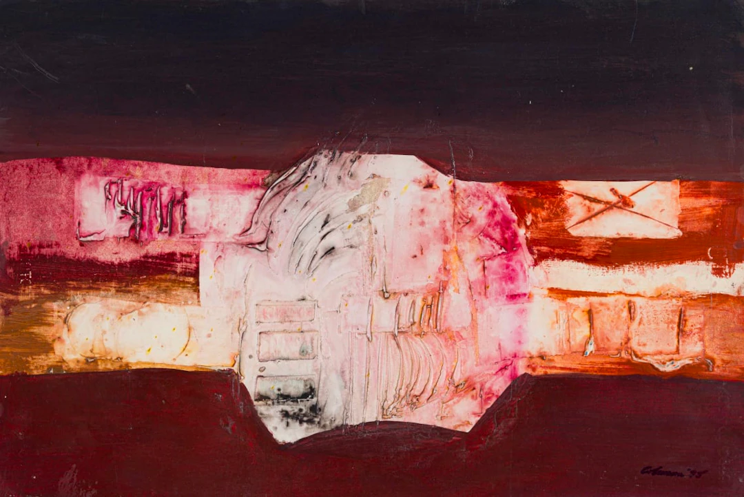 Trevor Coleman; Abstract Composition in Pink