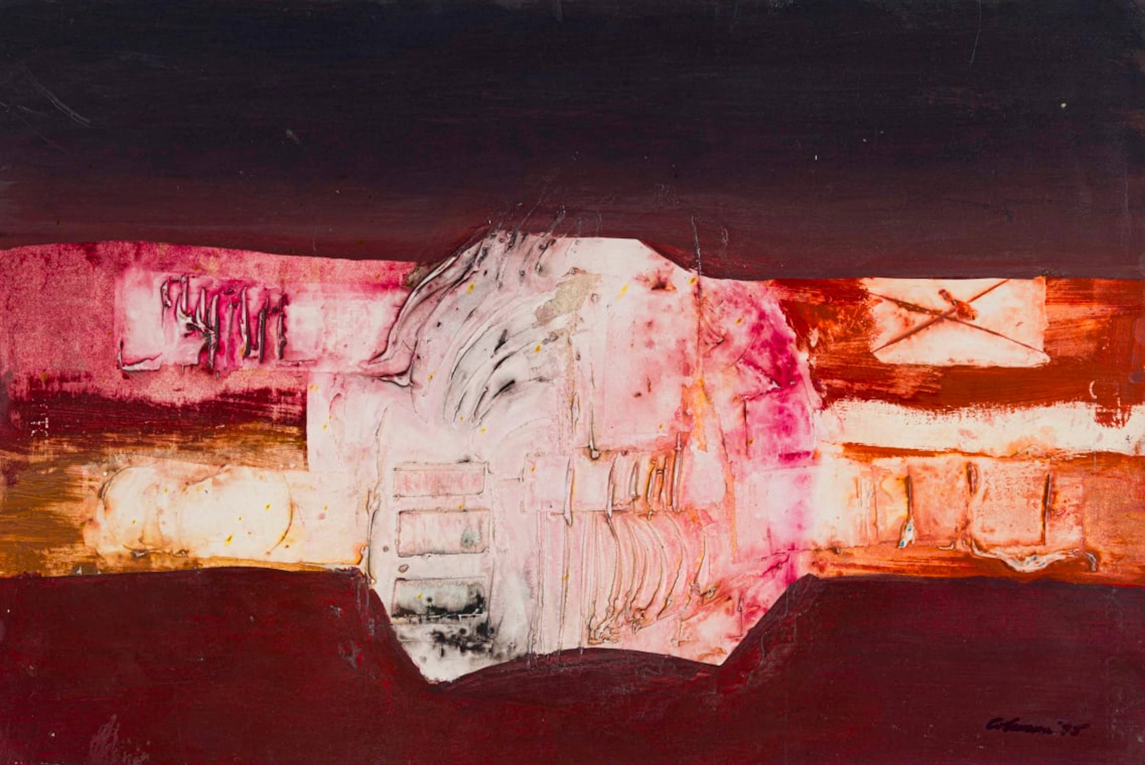 Trevor Coleman; Abstract Composition in Pink