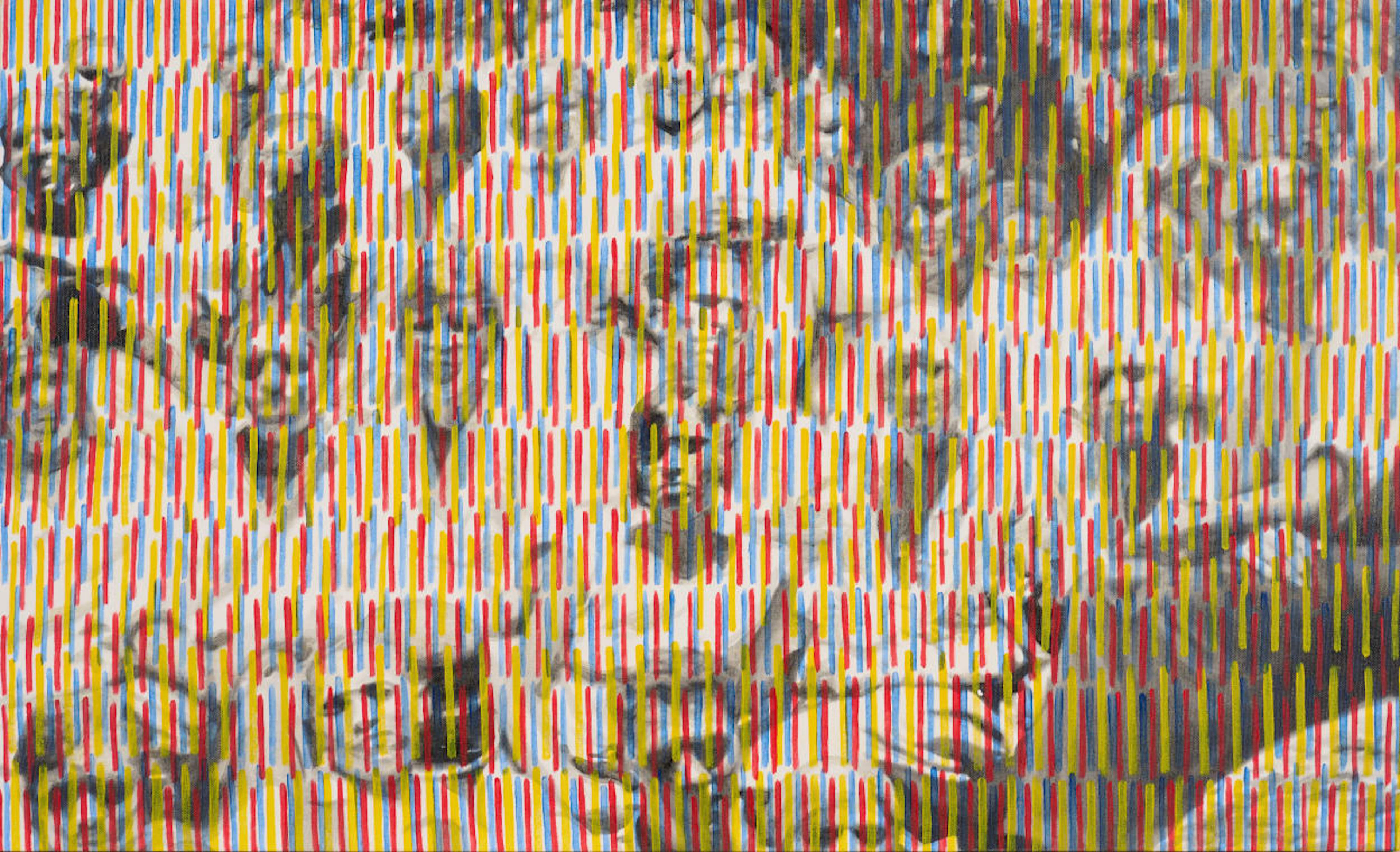Marsi van de Heuvel; Untitled (Red, Blue and Yellow) I