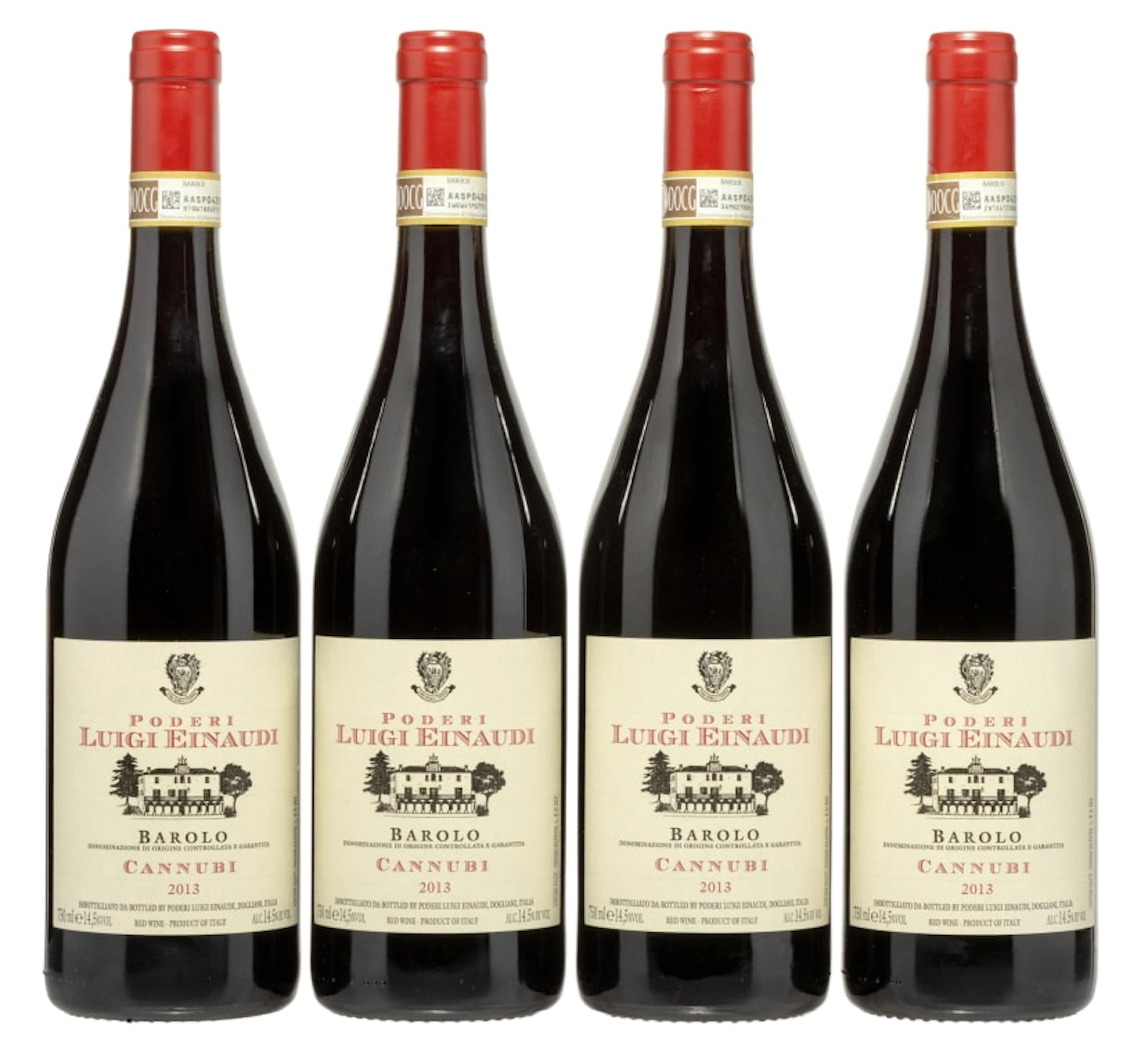 Luigi Einaudi; Barolo Cannubi; 2013; 4 (1 x 4); 750ml