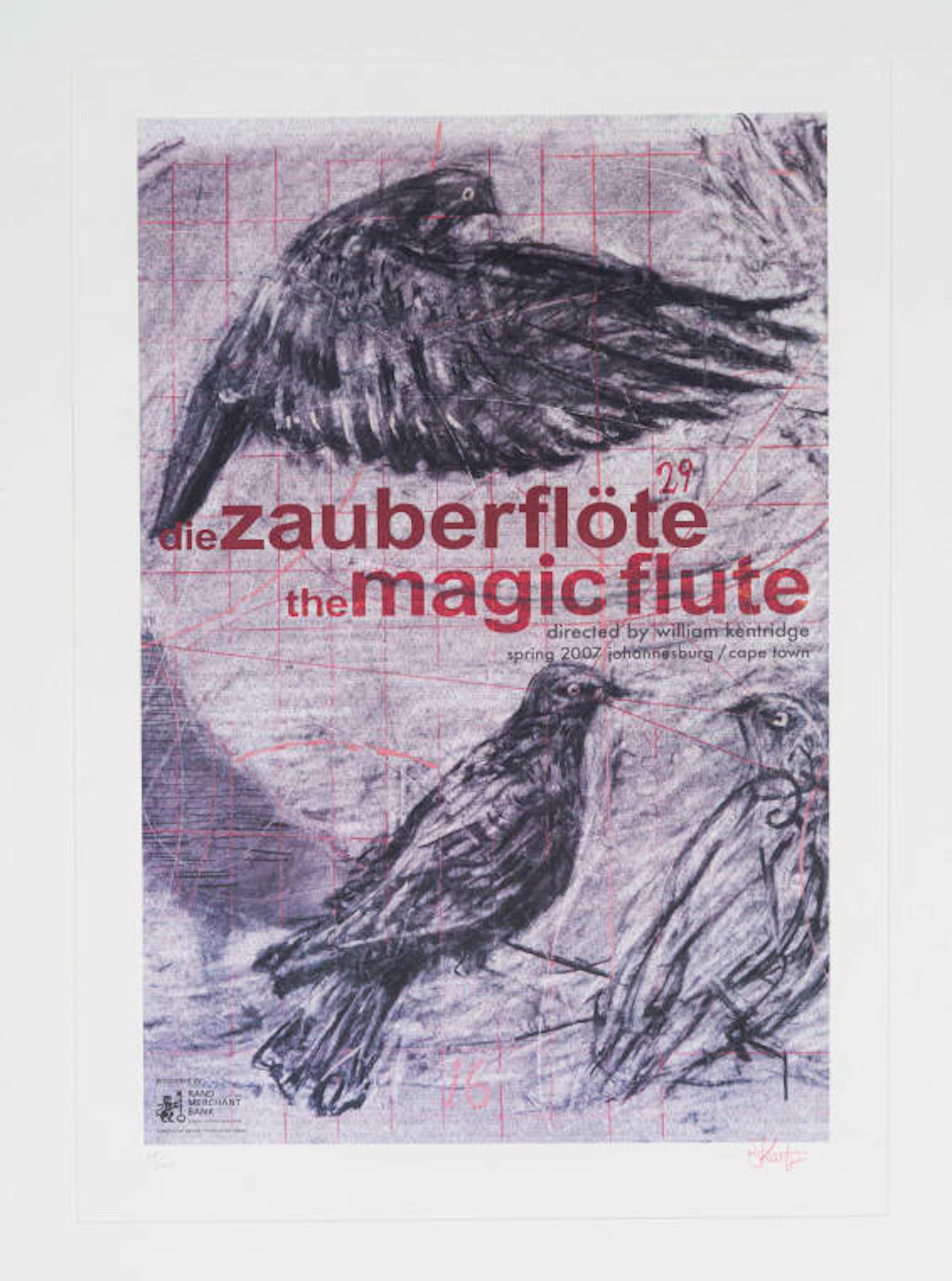 William Kentridge; The Magic Flute, Poster
