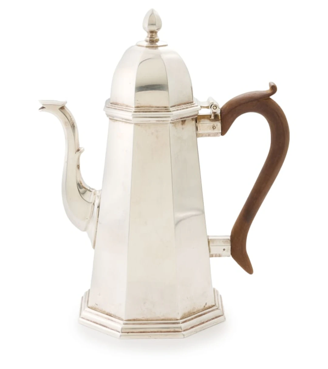An Elizabeth II silver coffee pot, John Henry Odell, London, 1969