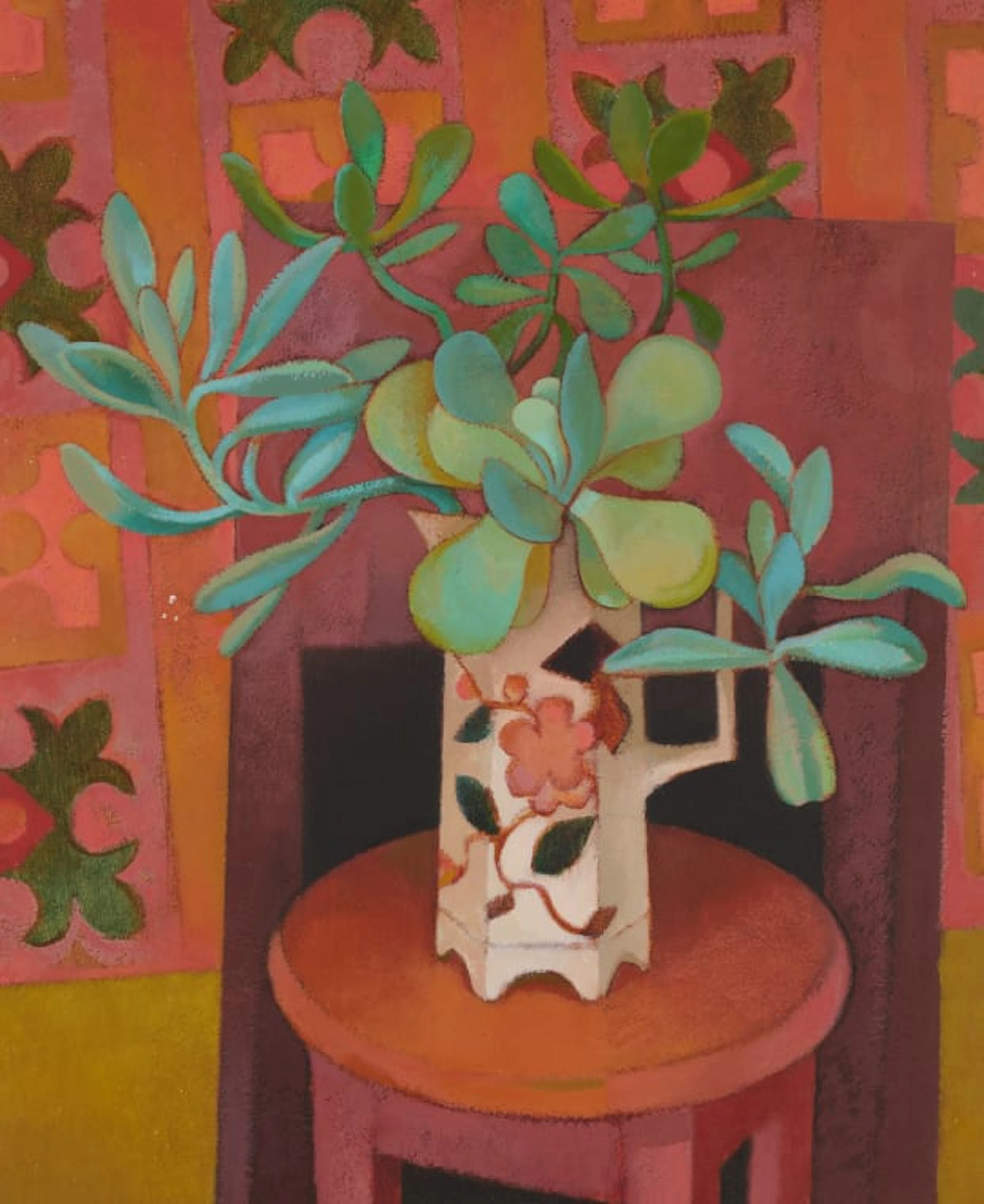Bronwen (Jinny) Heath; Leaves in the Cezanne Jug