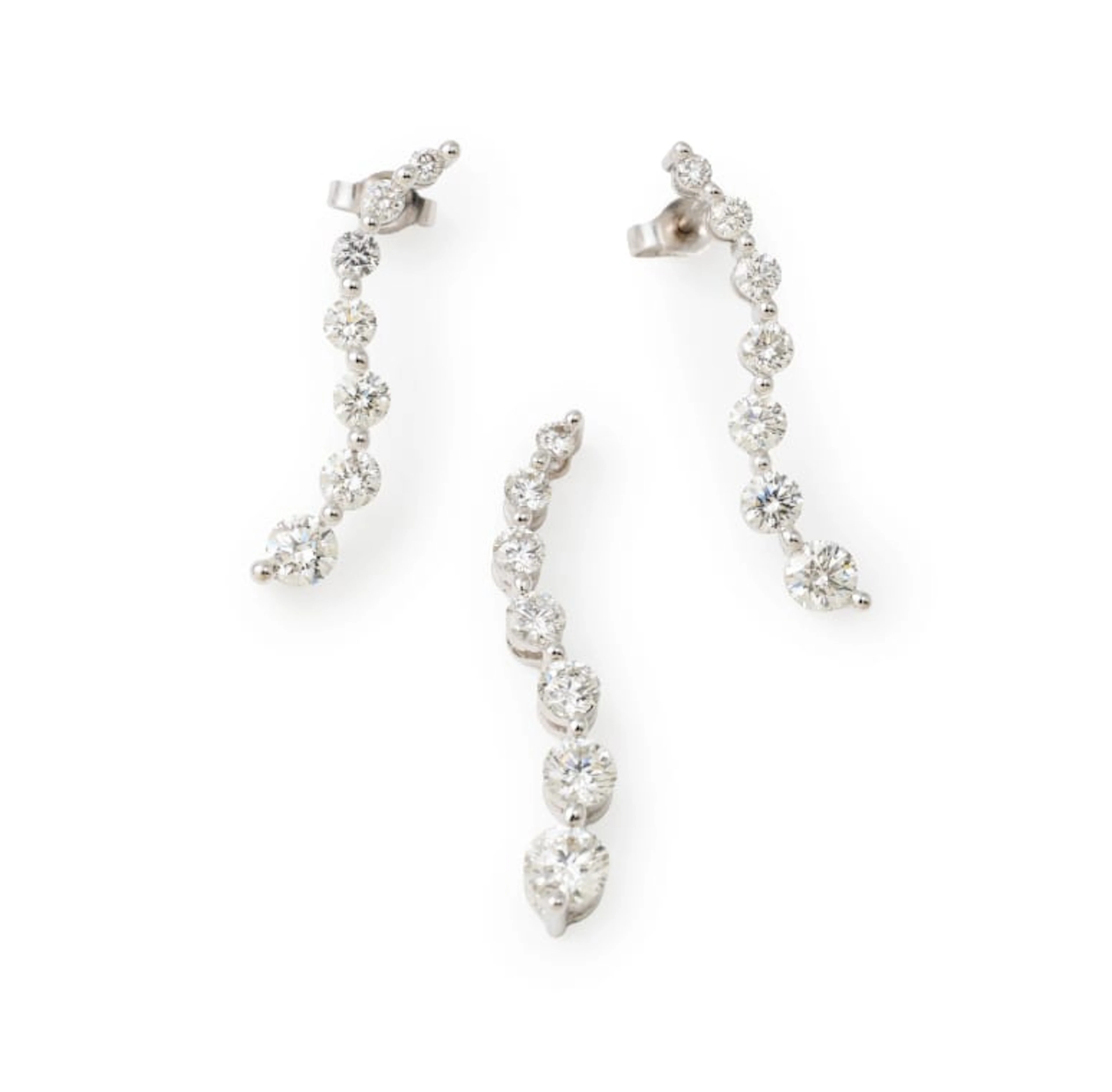 Browns the Diamond Store; Journey diamond pendant and earring suite