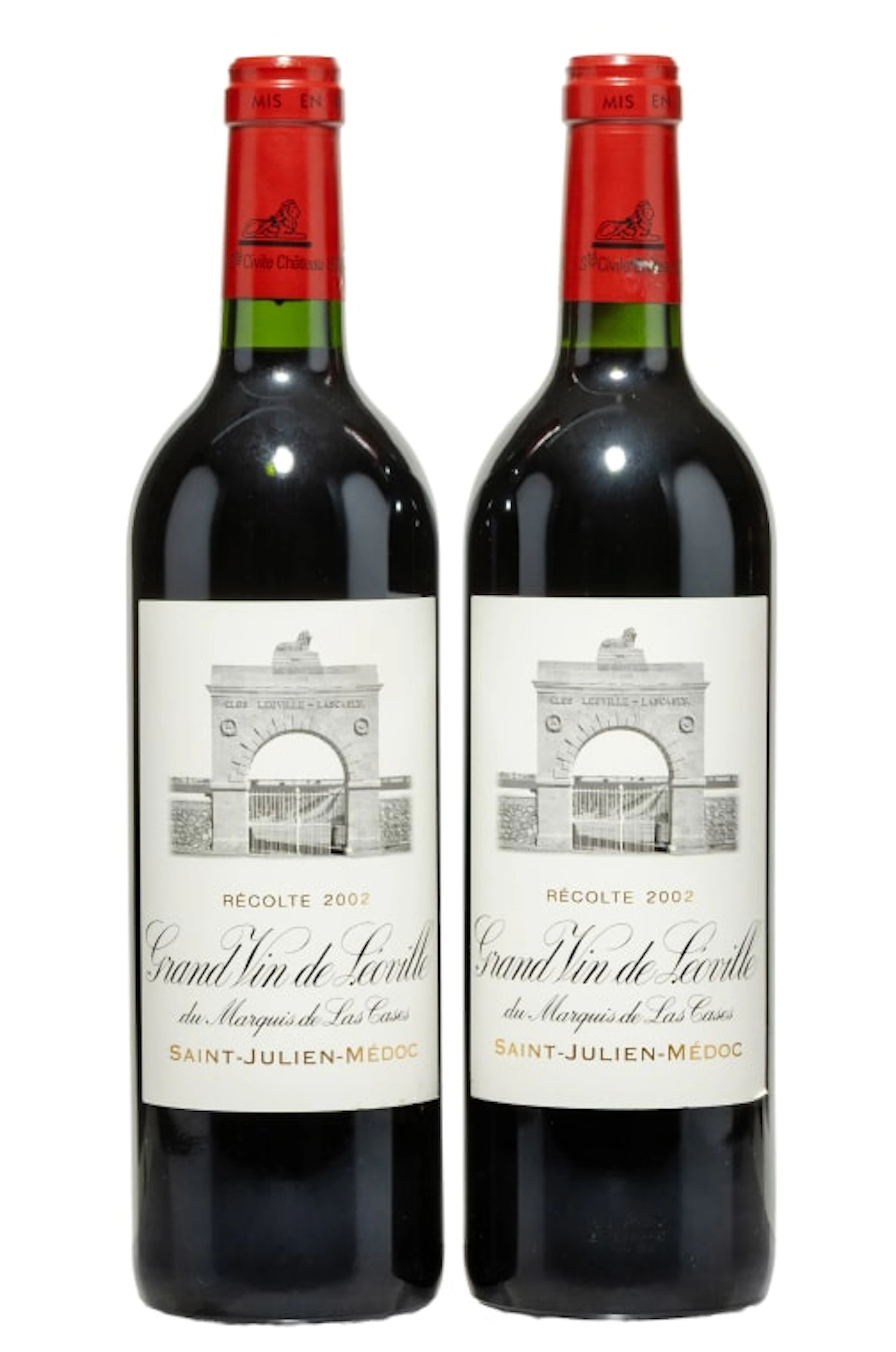 Léoville Las Cases; Saint-Julien; 2002; 2 (1 x 2); 750ml