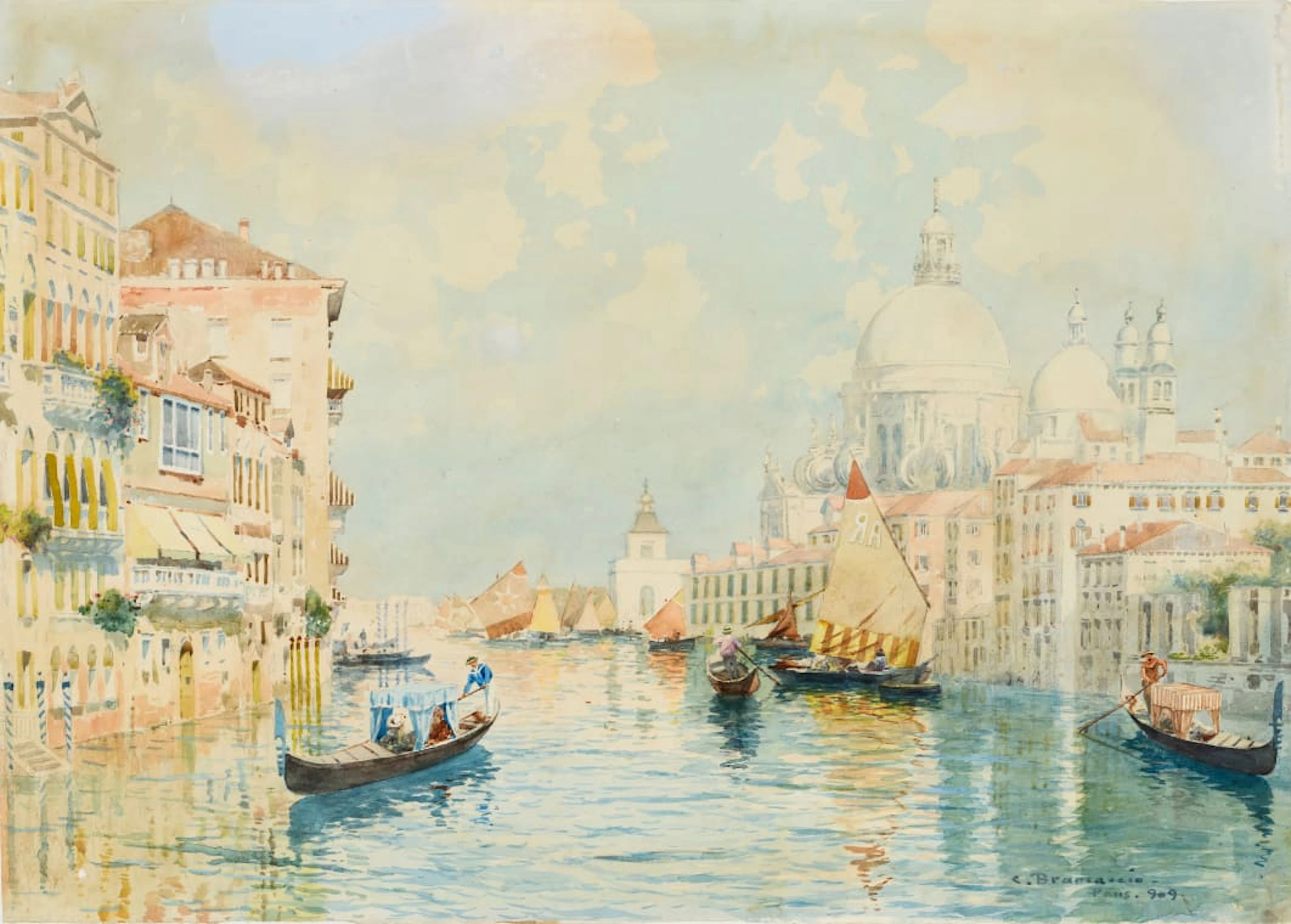 Carlo Brancaccio; The Grand Canal, Venice