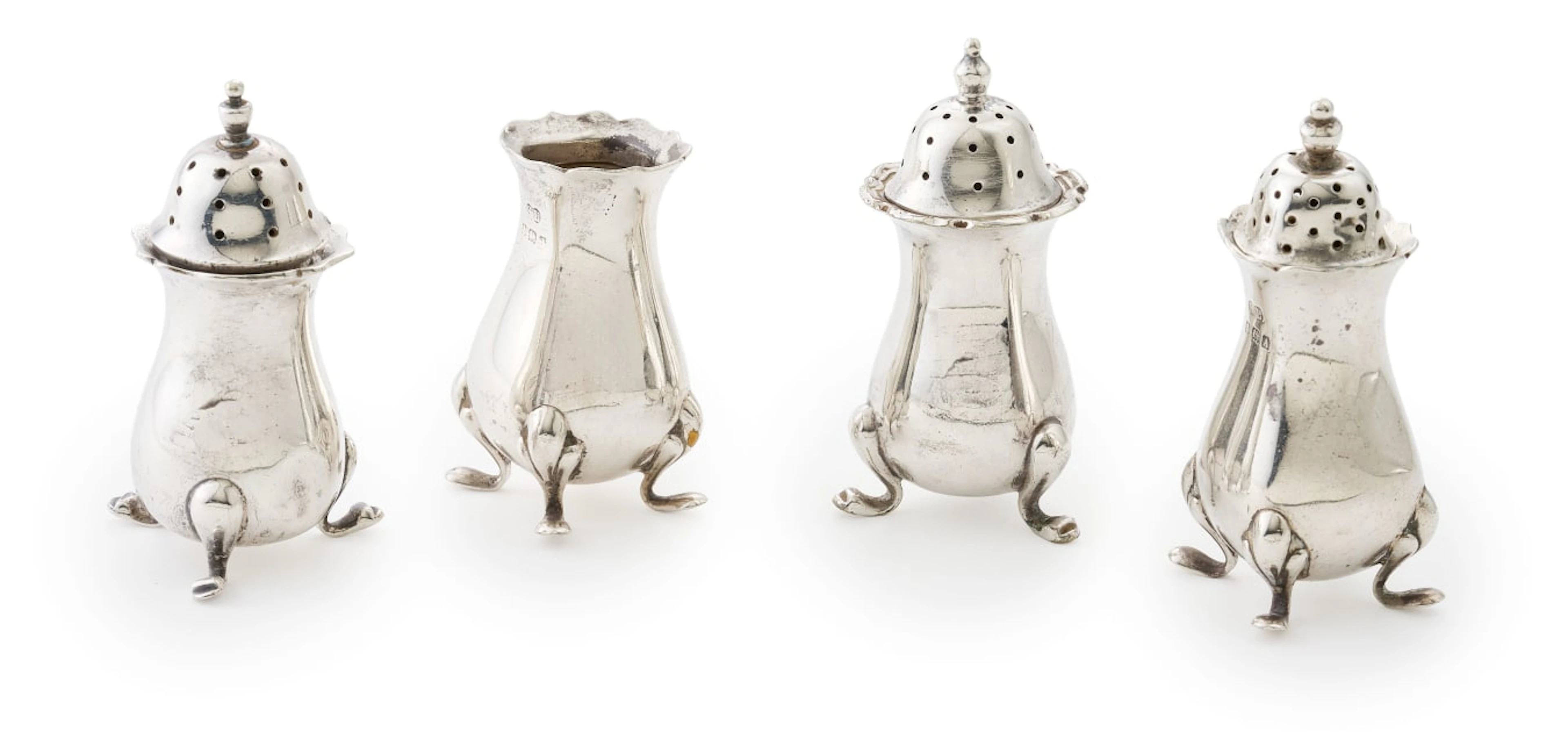 A George V silver salt, ES Barnsley & Co, 1917