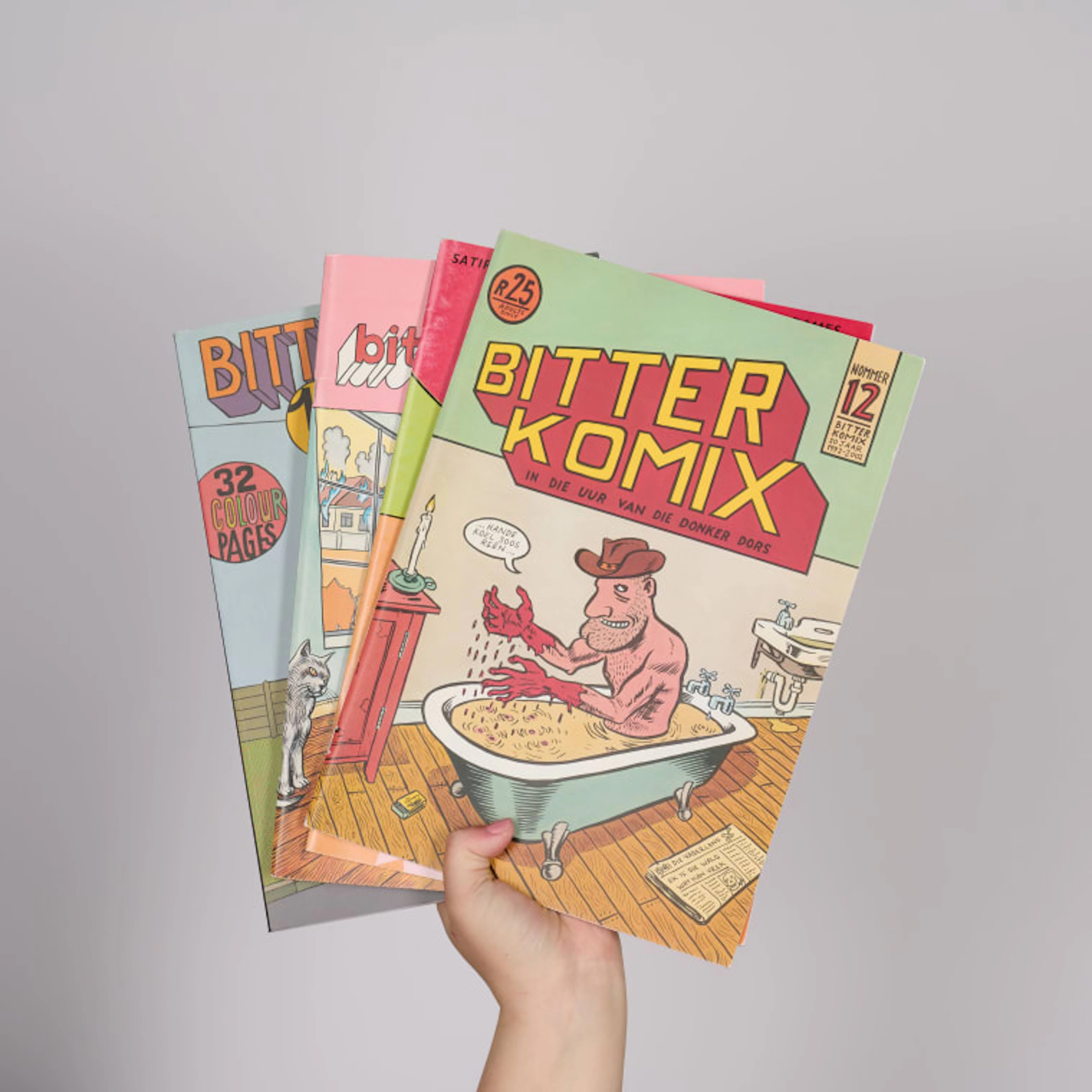 Anton Kannemeyer and Conrad Botes (eds); Bitterkomix 5 and 8 - 16, six