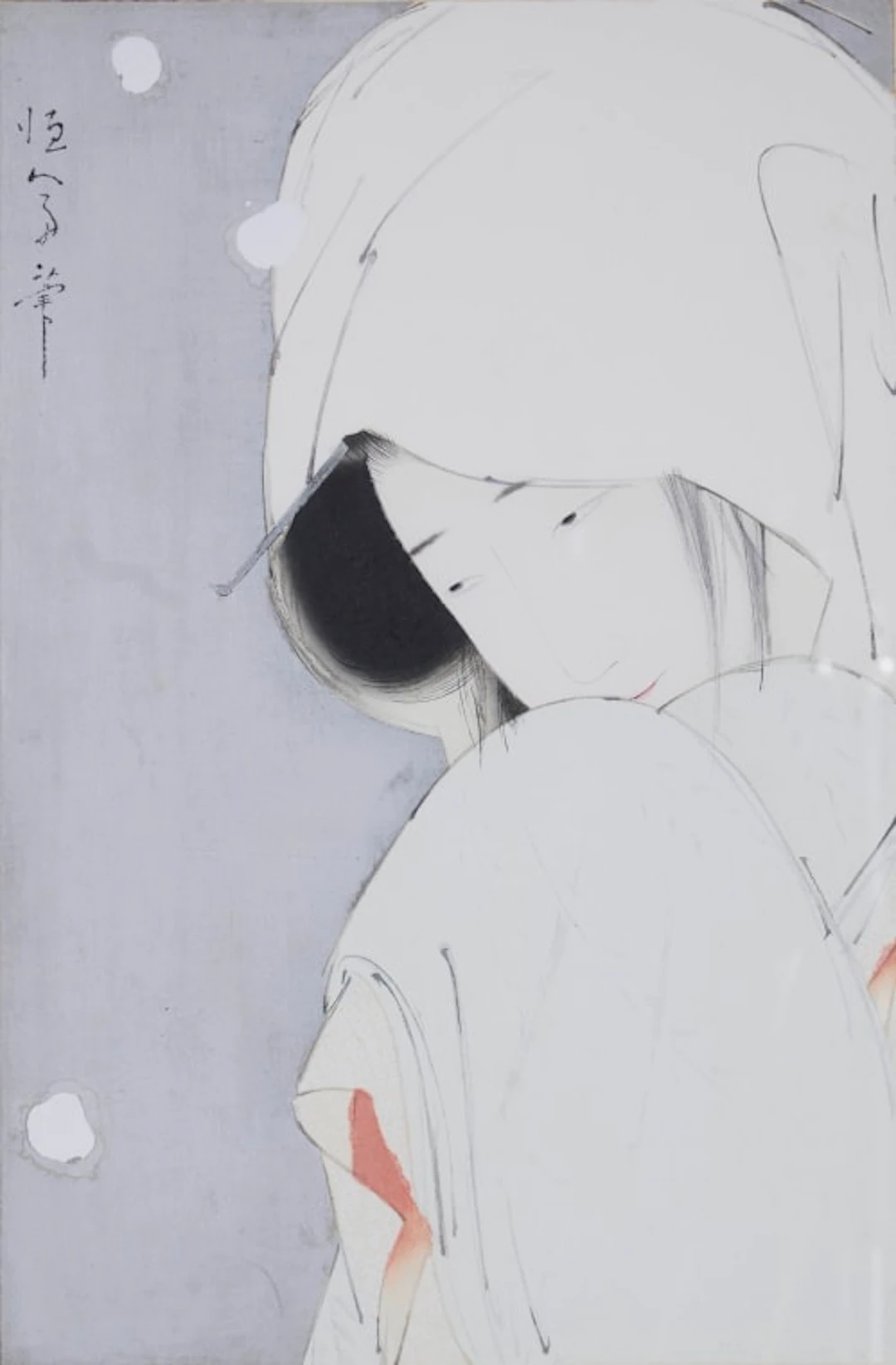 Kitano Tsunetomi; The Heron Maiden (Sagi Musume)