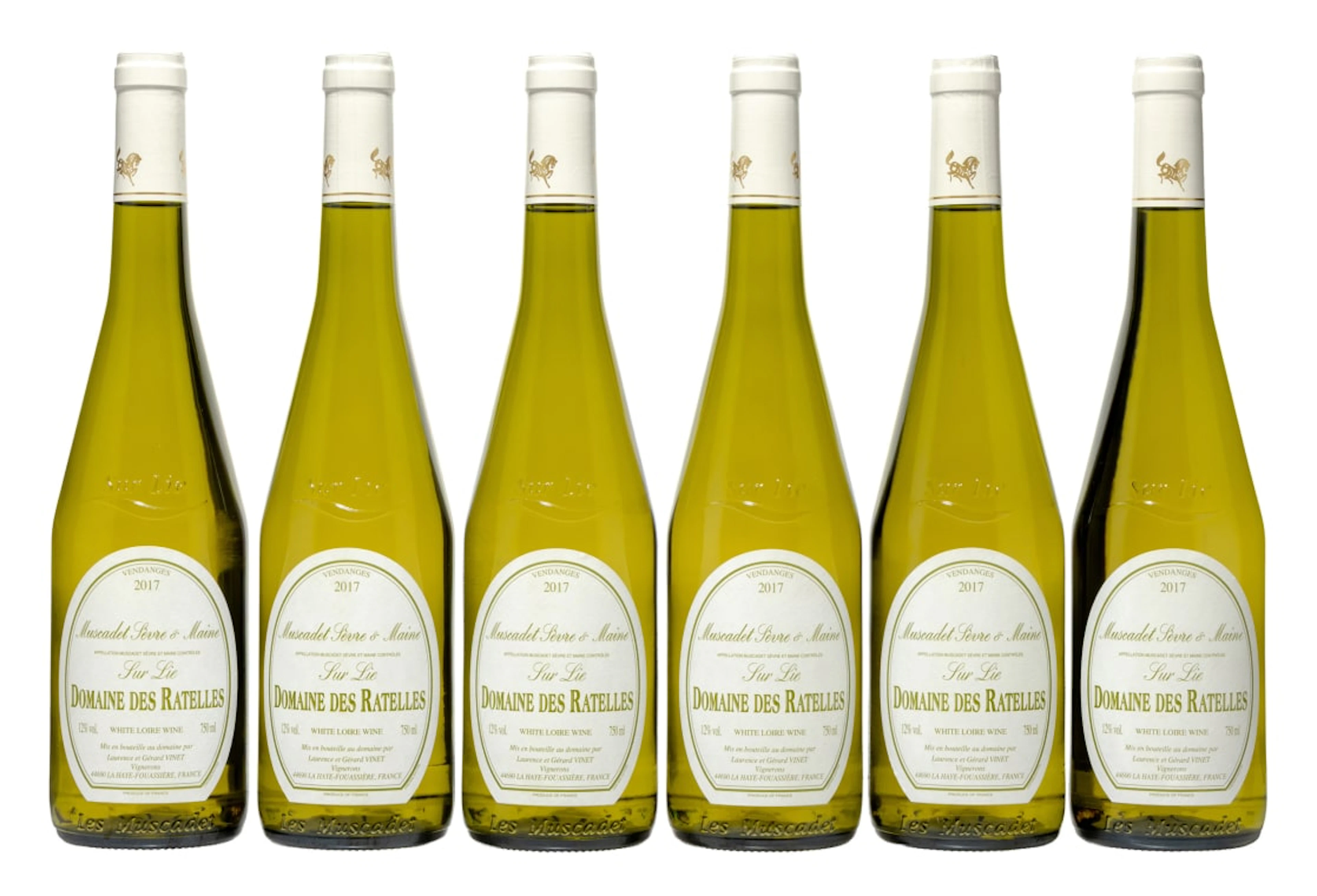 Vinet; Ratelles Muscadet Sèvre-et-Maine Sur Lie; 2017; 6 (1 x 6); 750ml