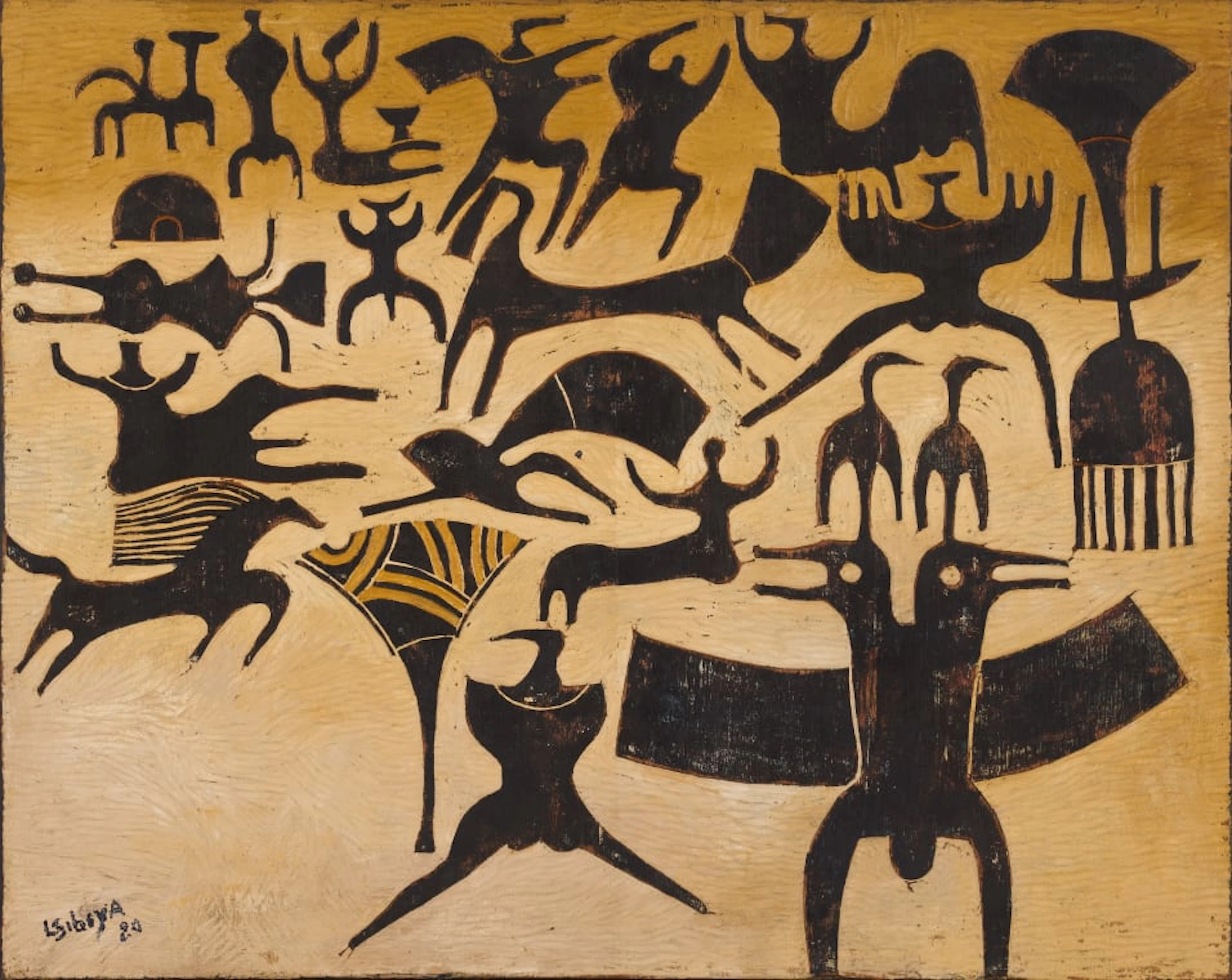 Lucky Sibiya; Figures and Animals