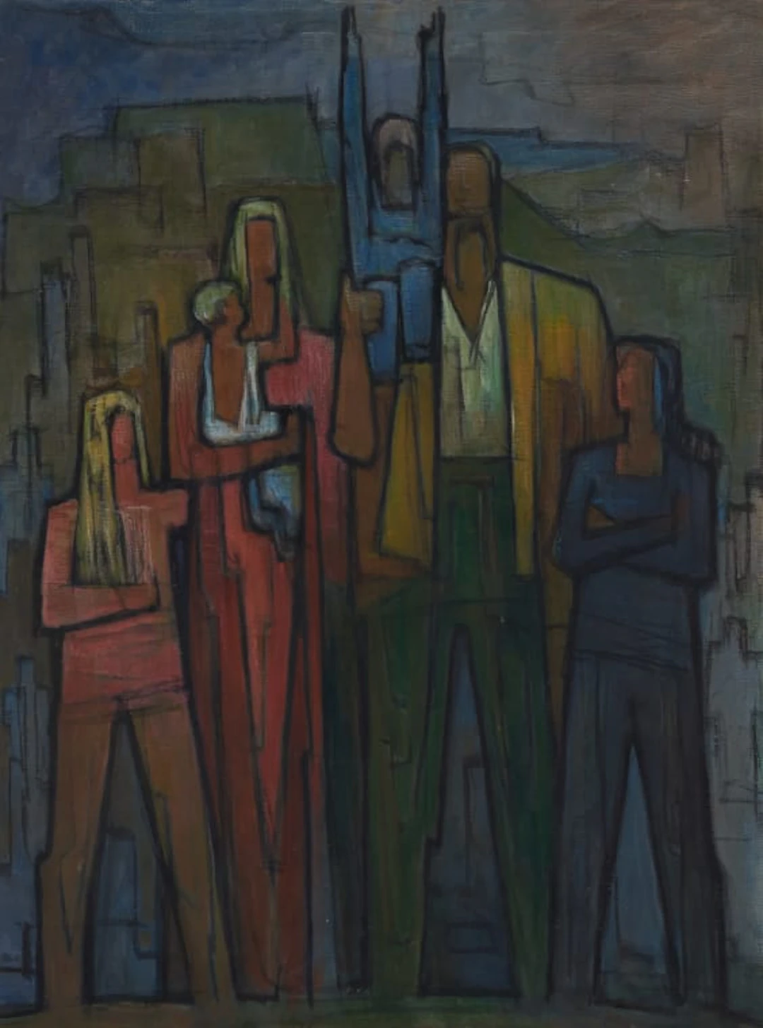 Ernest Ullmann; Family in a Landscape