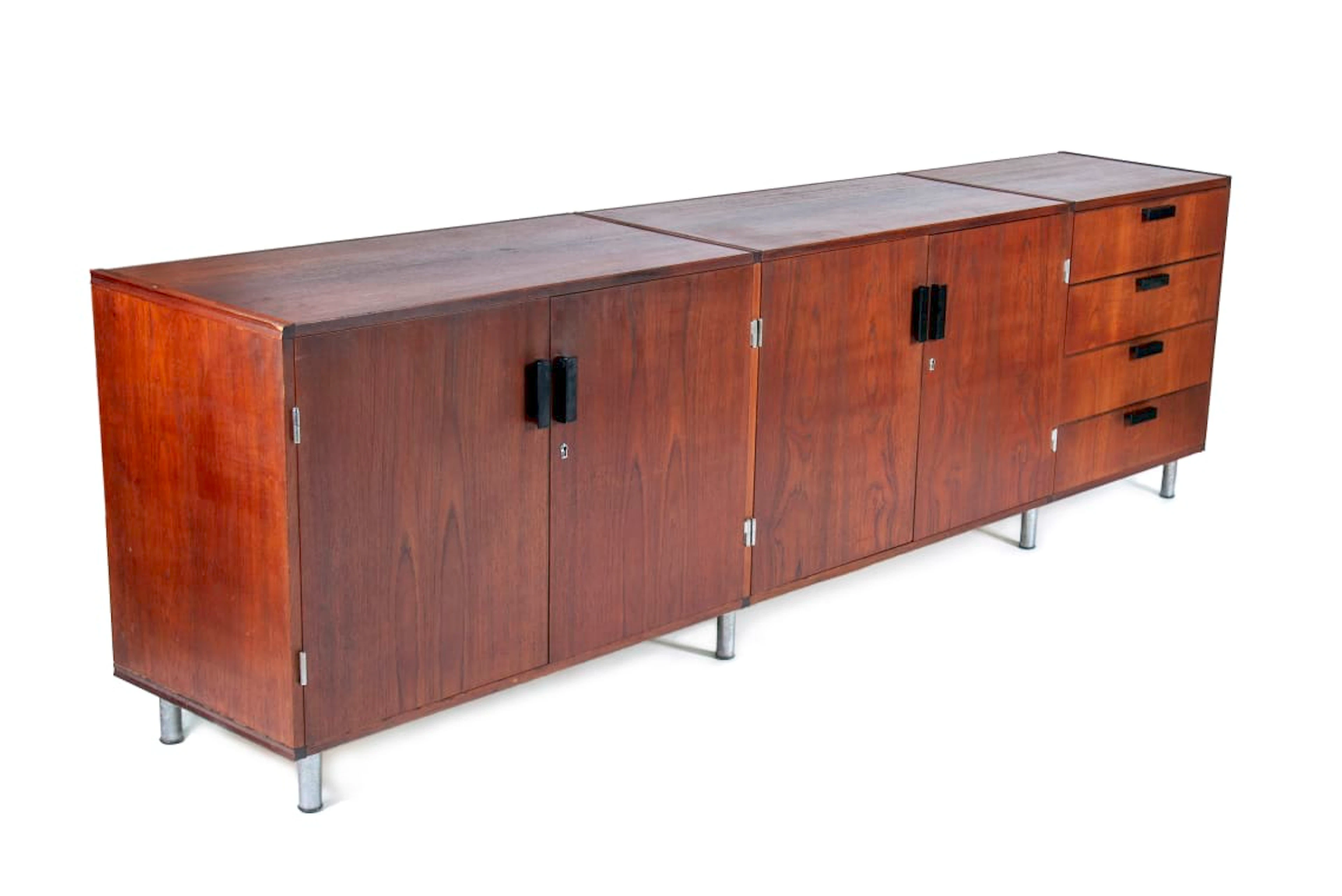 Cees Braakman; 'Japanese Series' teak sideboard, for Pastoe, Netherlands