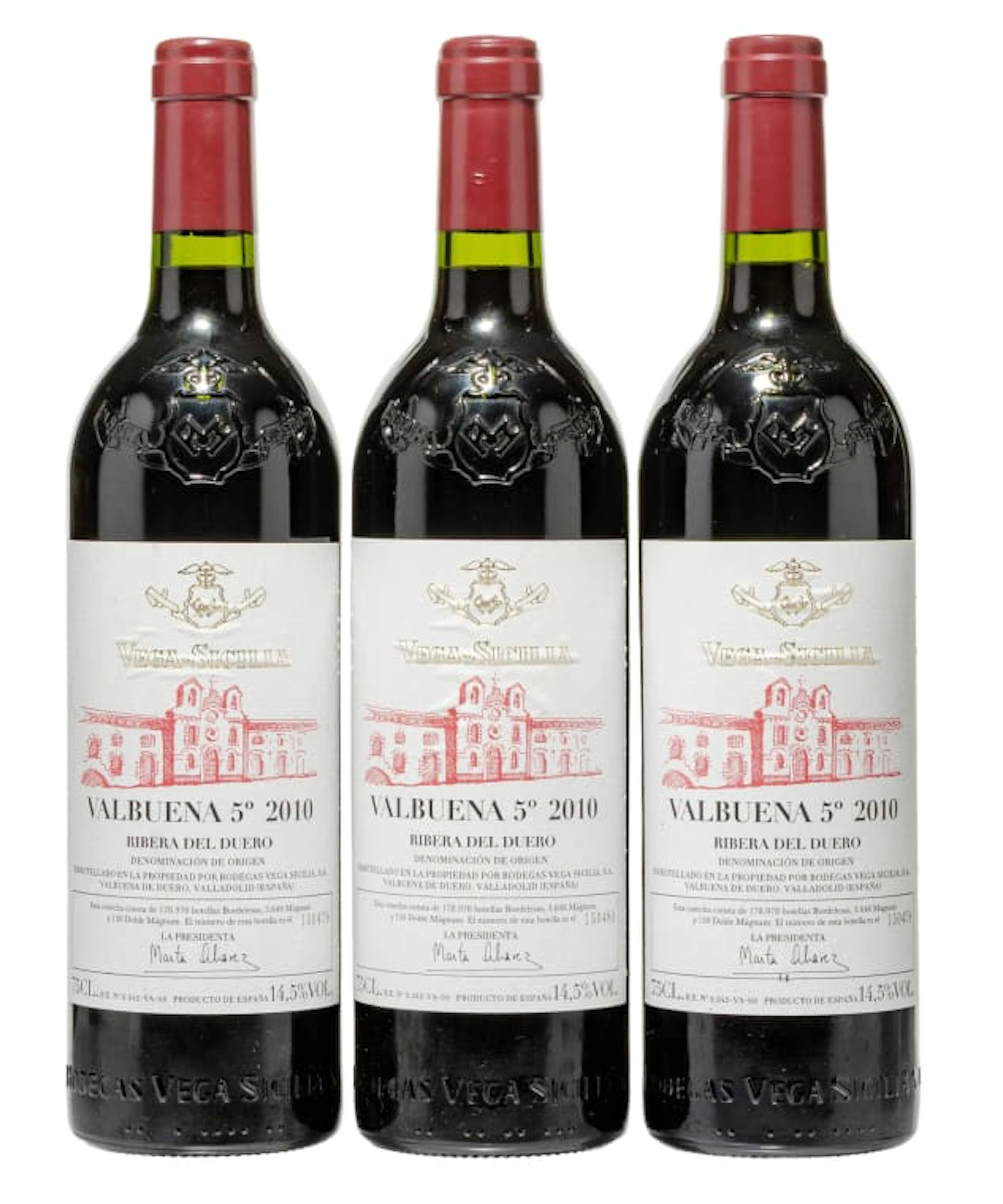 Vega Sicilia; Valbuena 5°; 2010; 3 (1 x 3); 750ml