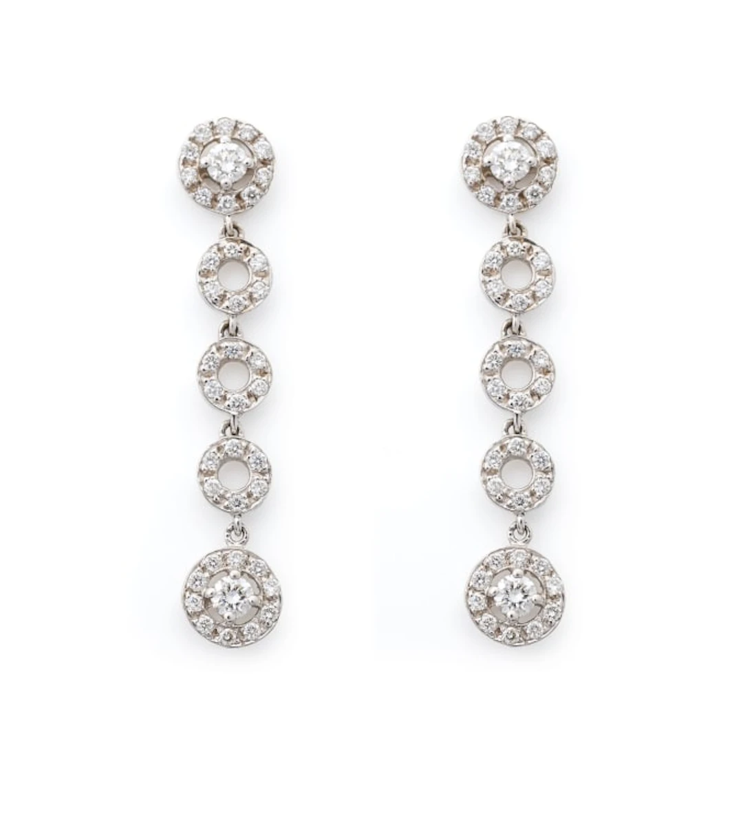 Diamond drop earrings