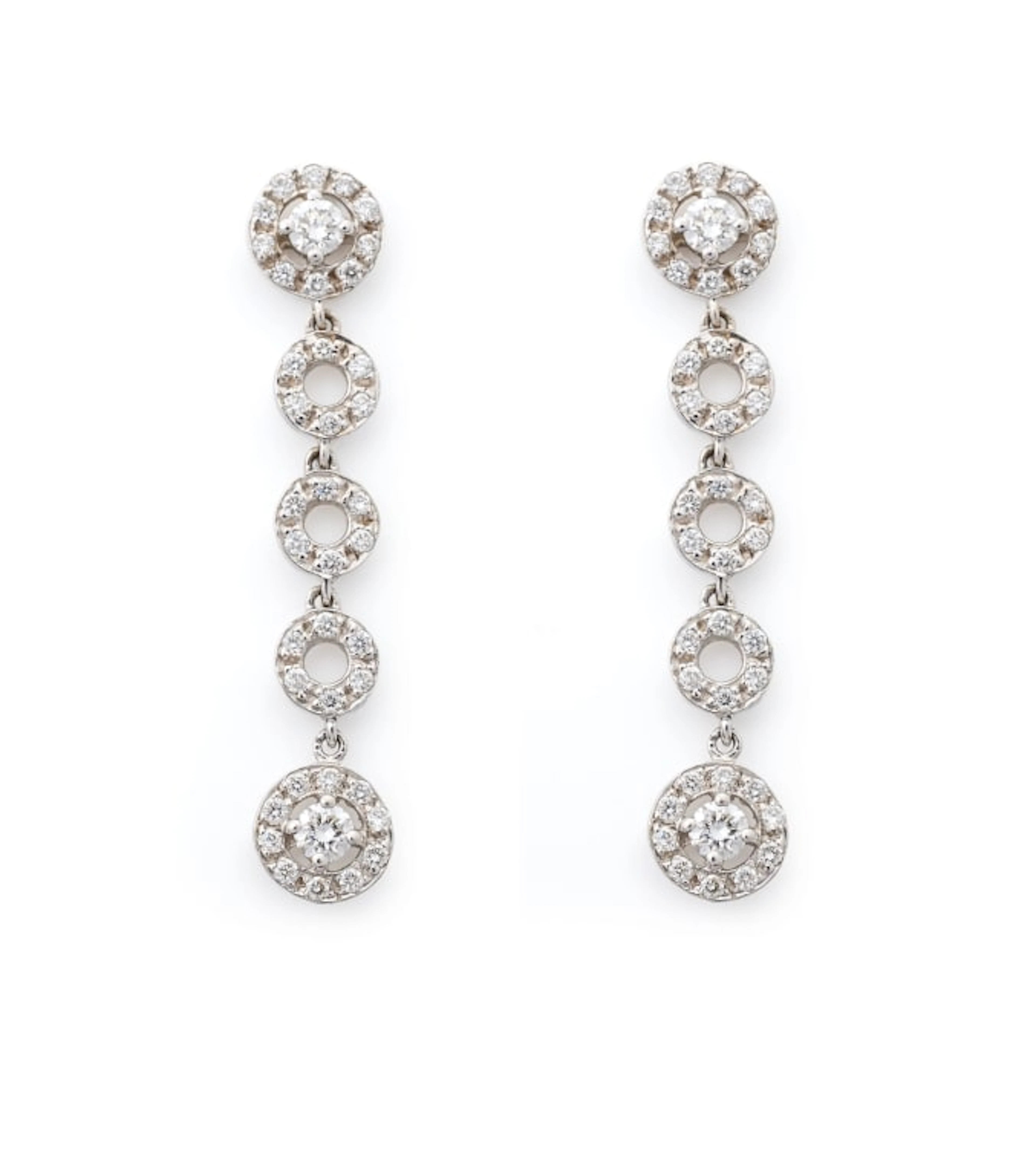 Diamond drop earrings