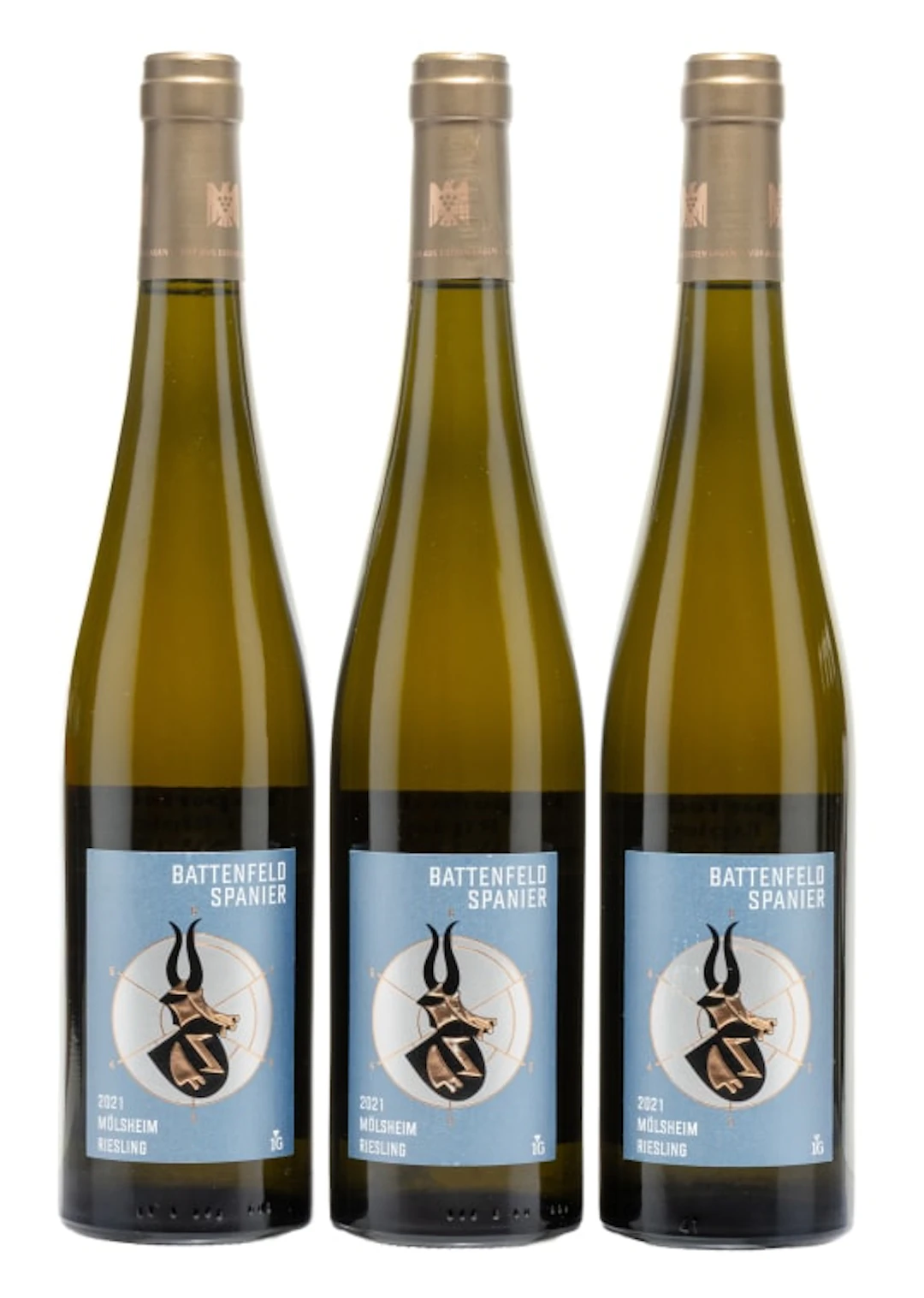 Battenfeld-Spanier; Mölsheim aus ersten Lagen Riesling; 2021; 3 (1 x 3); 750ml
