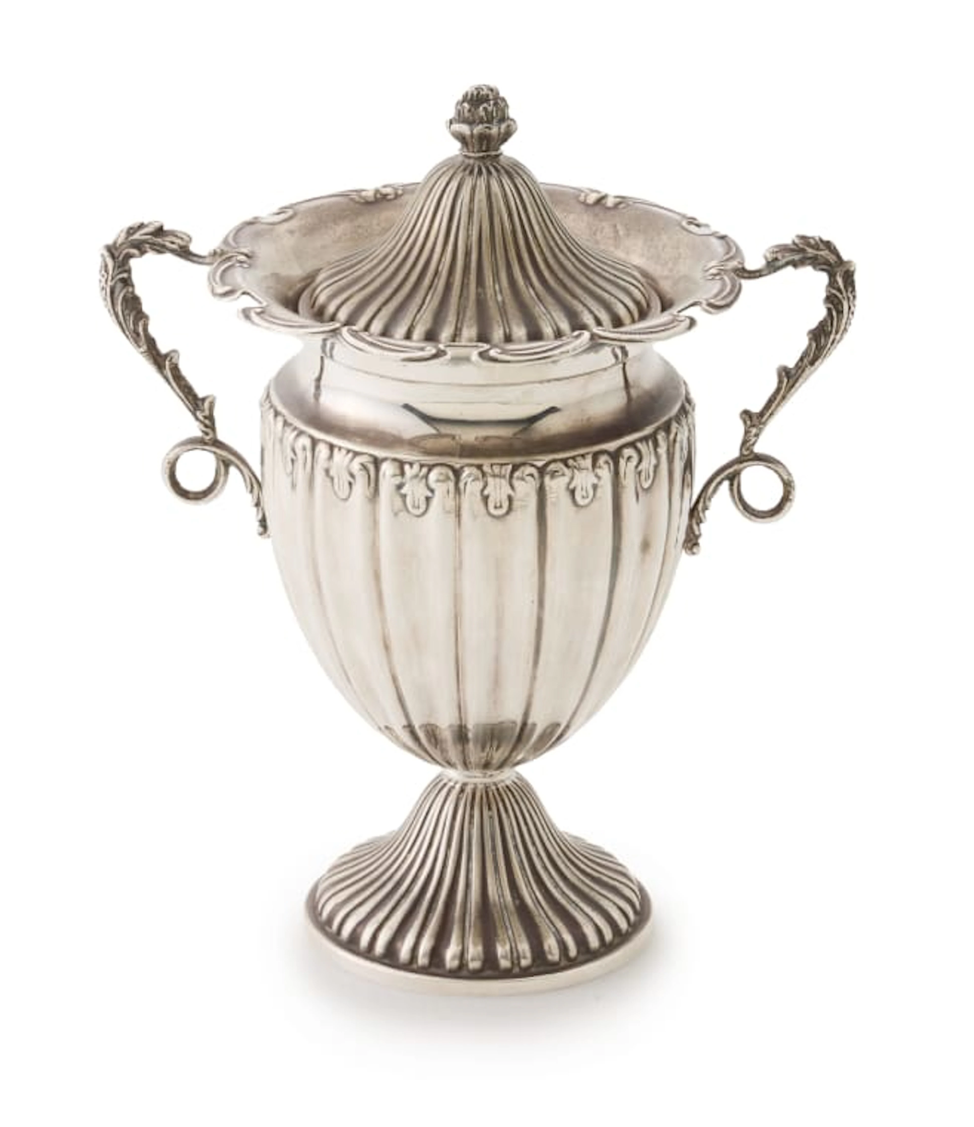 A silver spooner sugar bowl, .800 standard