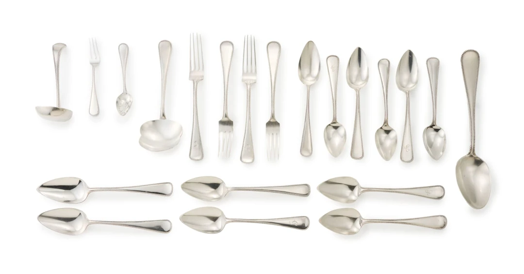 An assembled part-set of Dutch silver cutlery, J.M. van Kempen en