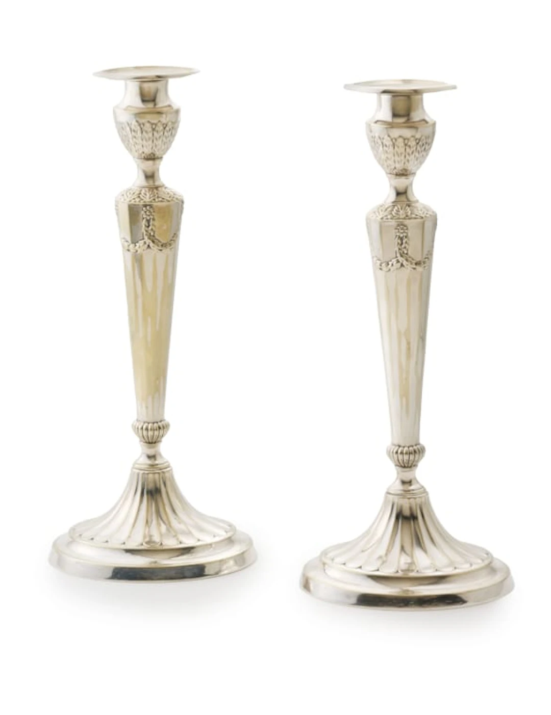 A pair of Princess Plate candlesticks, Mappin & Webb, Sheffield, 20th century