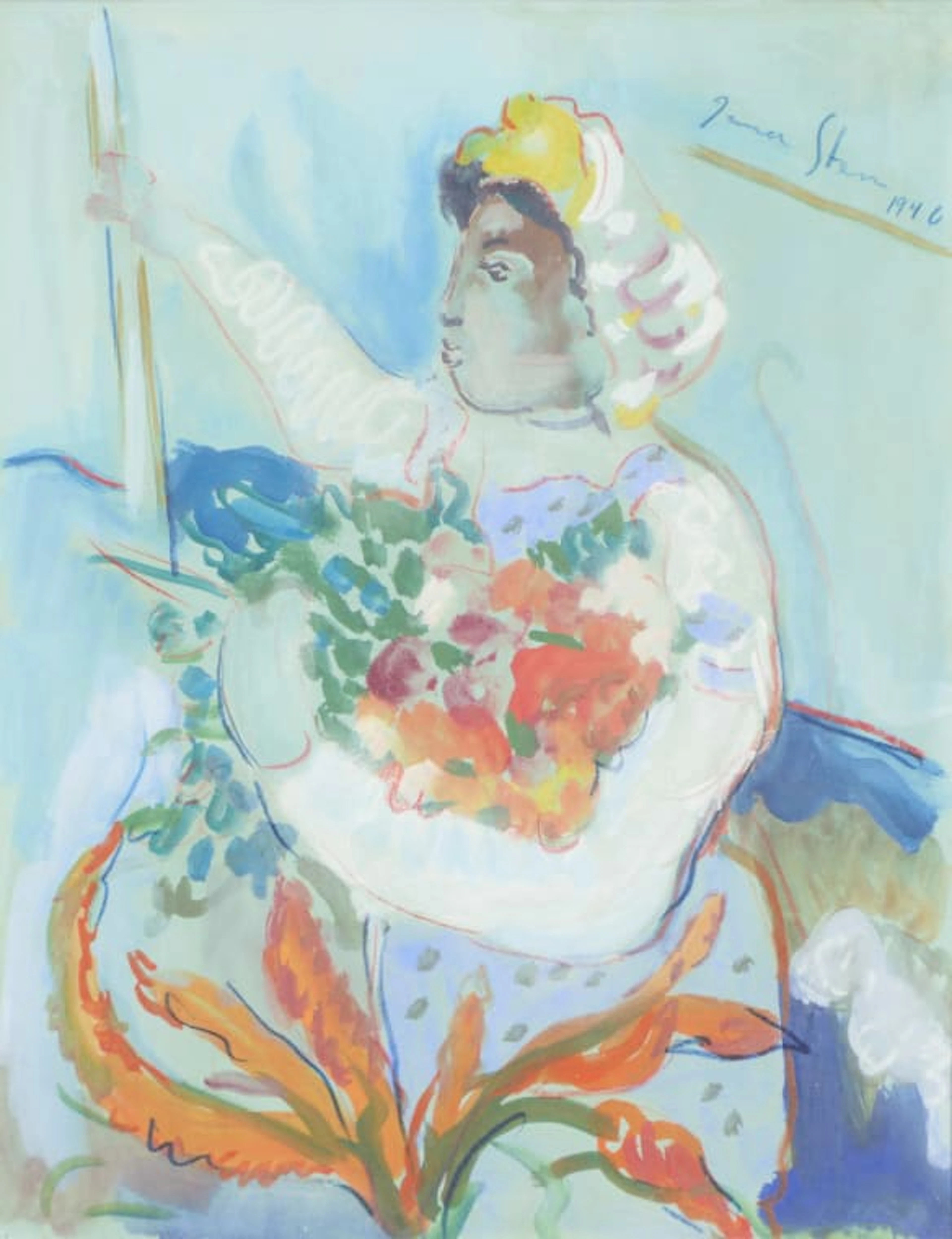 Irma Stern; Cape Flower Seller