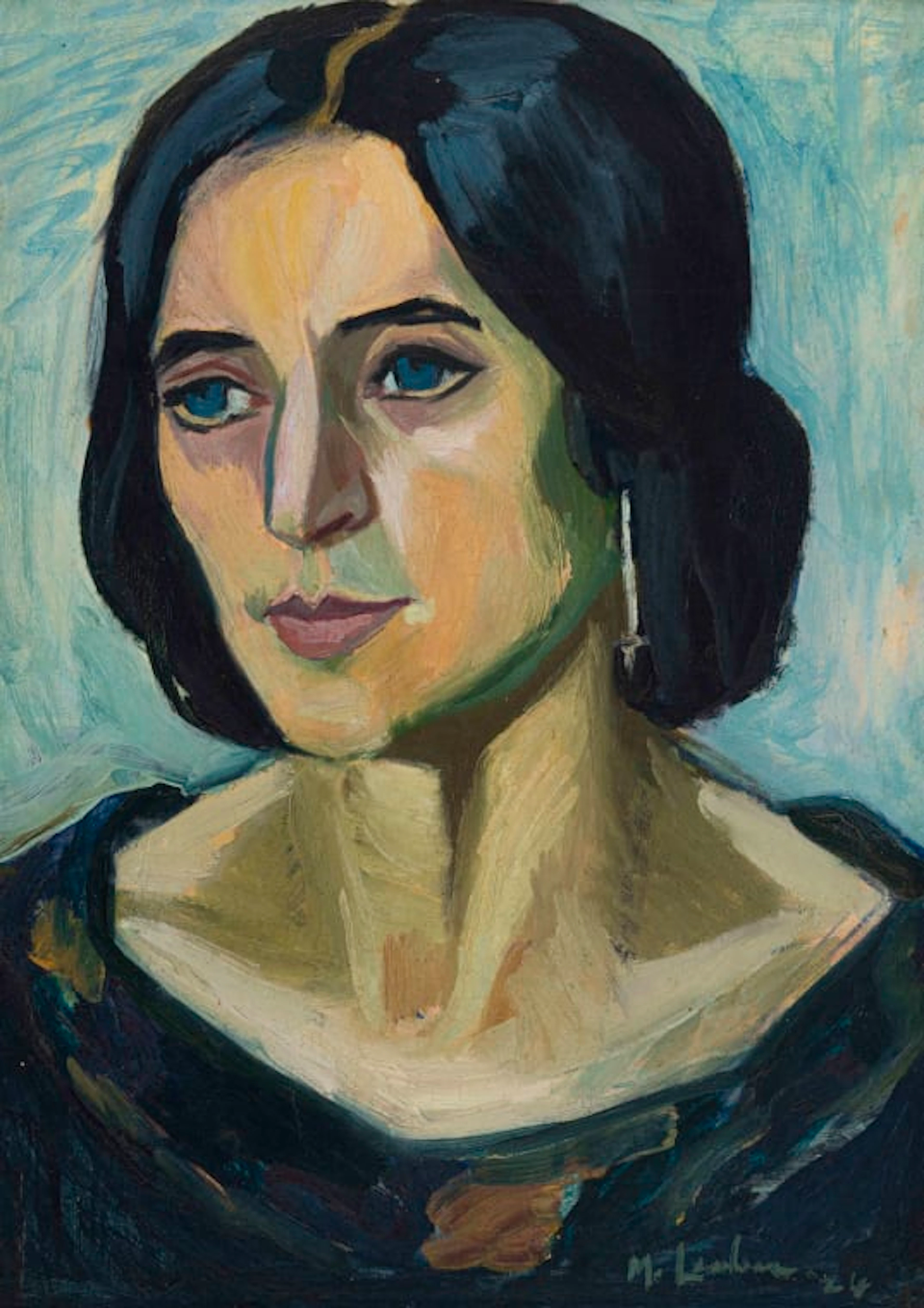 Maggie Laubser; Portrait of a Woman