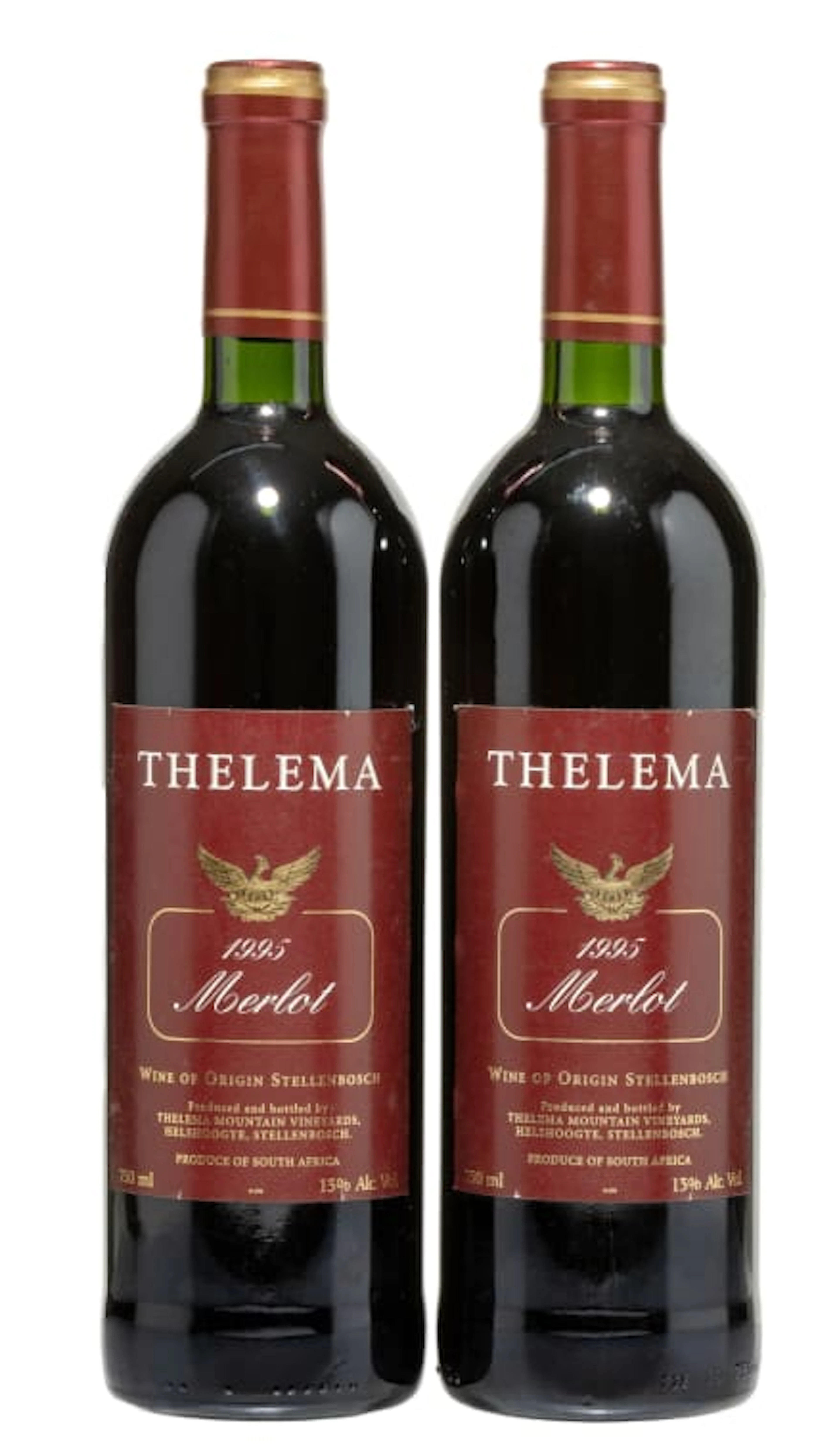 Thelema; Merlot; 1995; 2 (1 x 2); 750ml