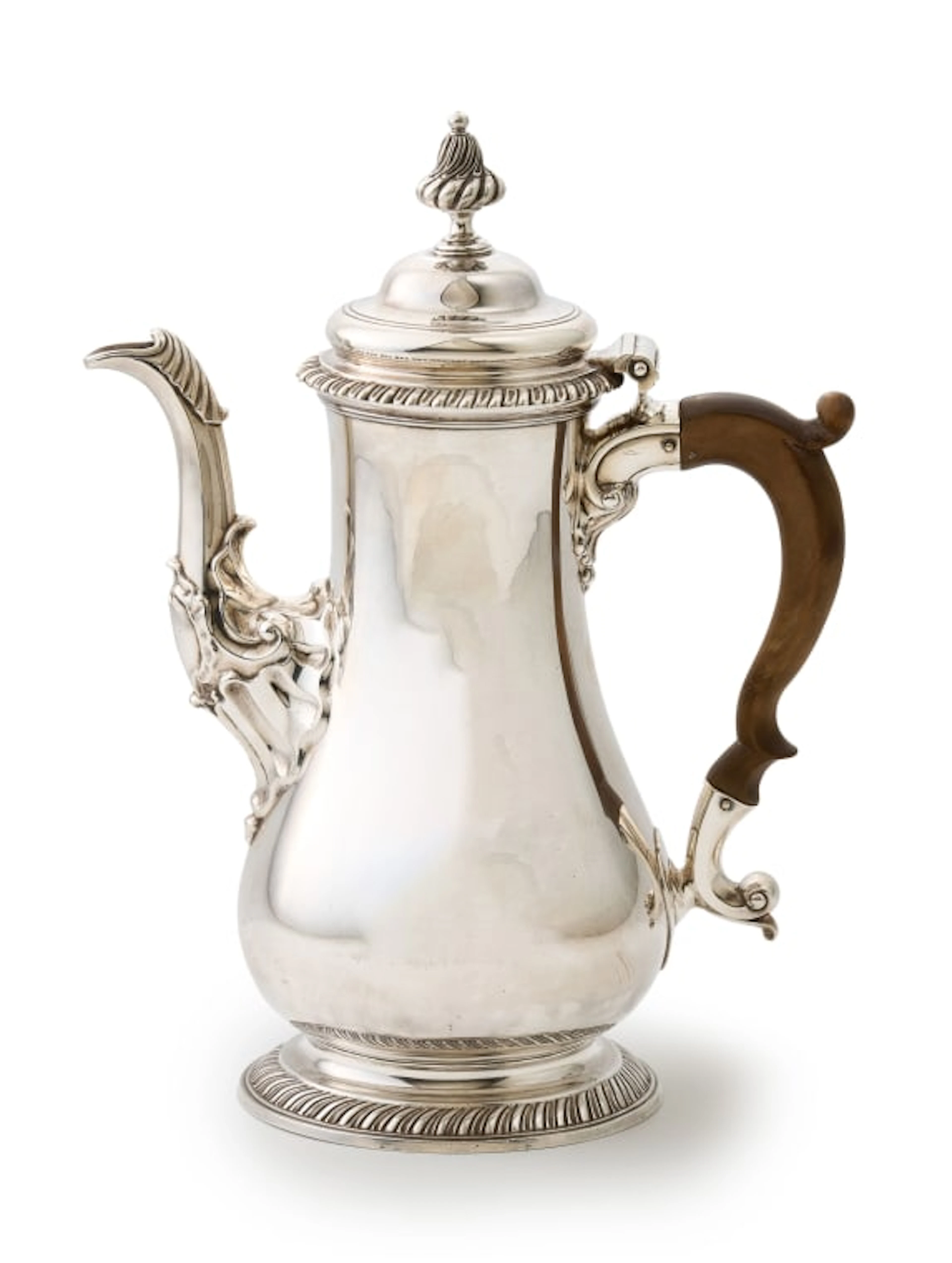A George III silver coffee pot, Fuller White, London, 1760