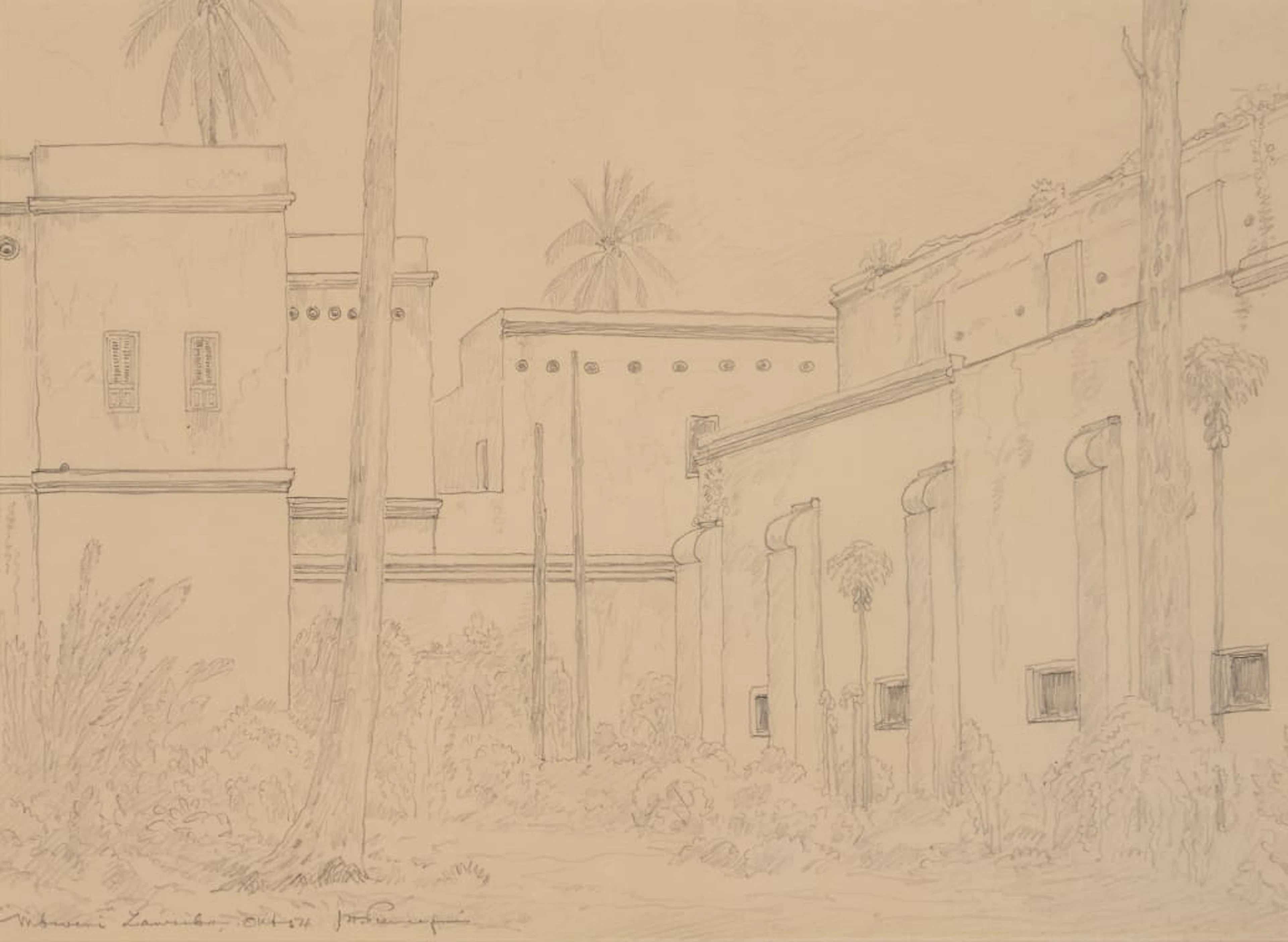 Jacob Hendrik Pierneef; Mbweni, Zanzibar