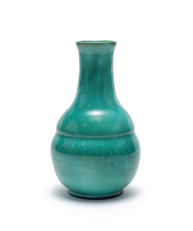 Linn Ware; Bulbous vase with elongated neck