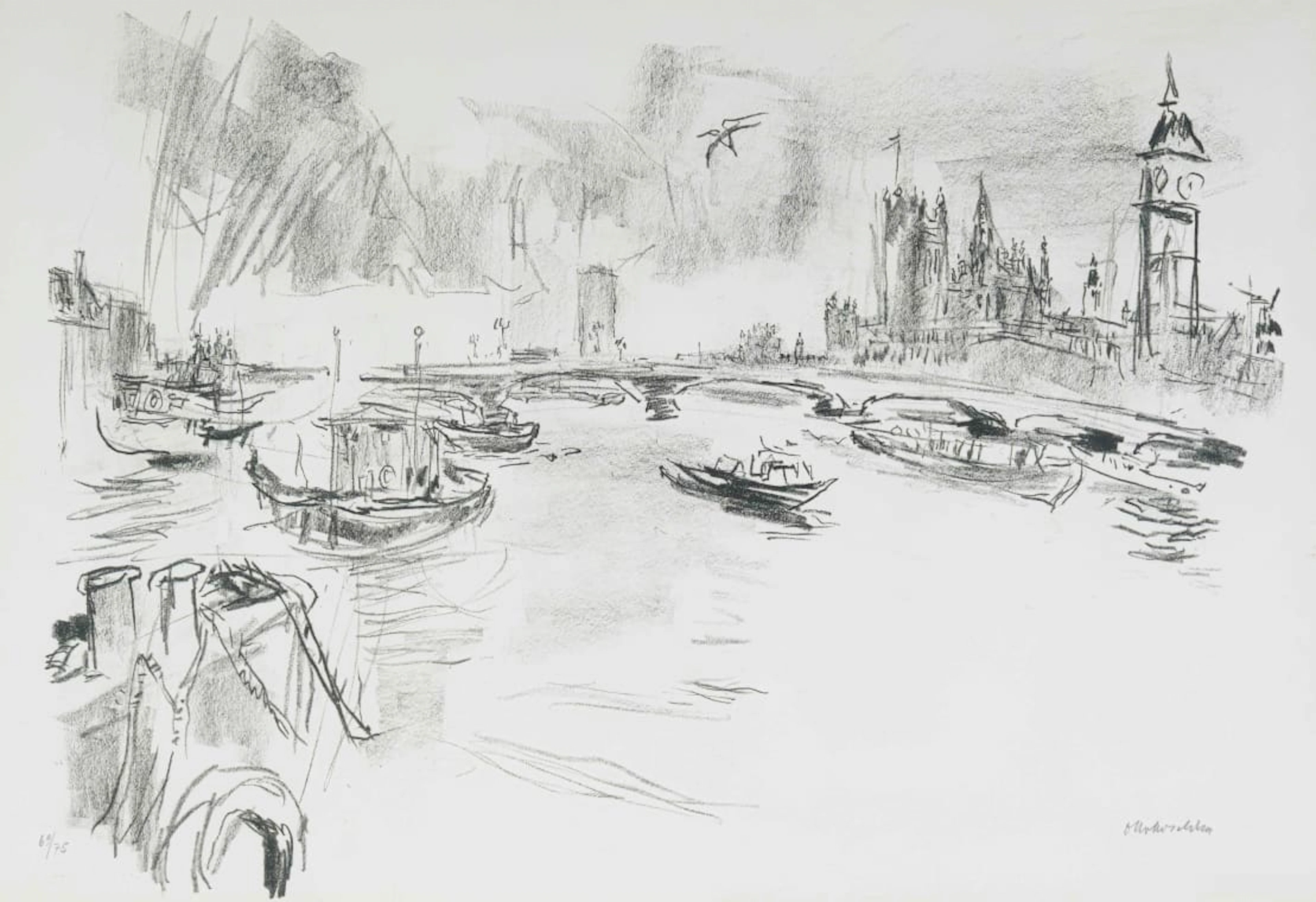 Oskar Kokoschka; Houses of Parliament, London