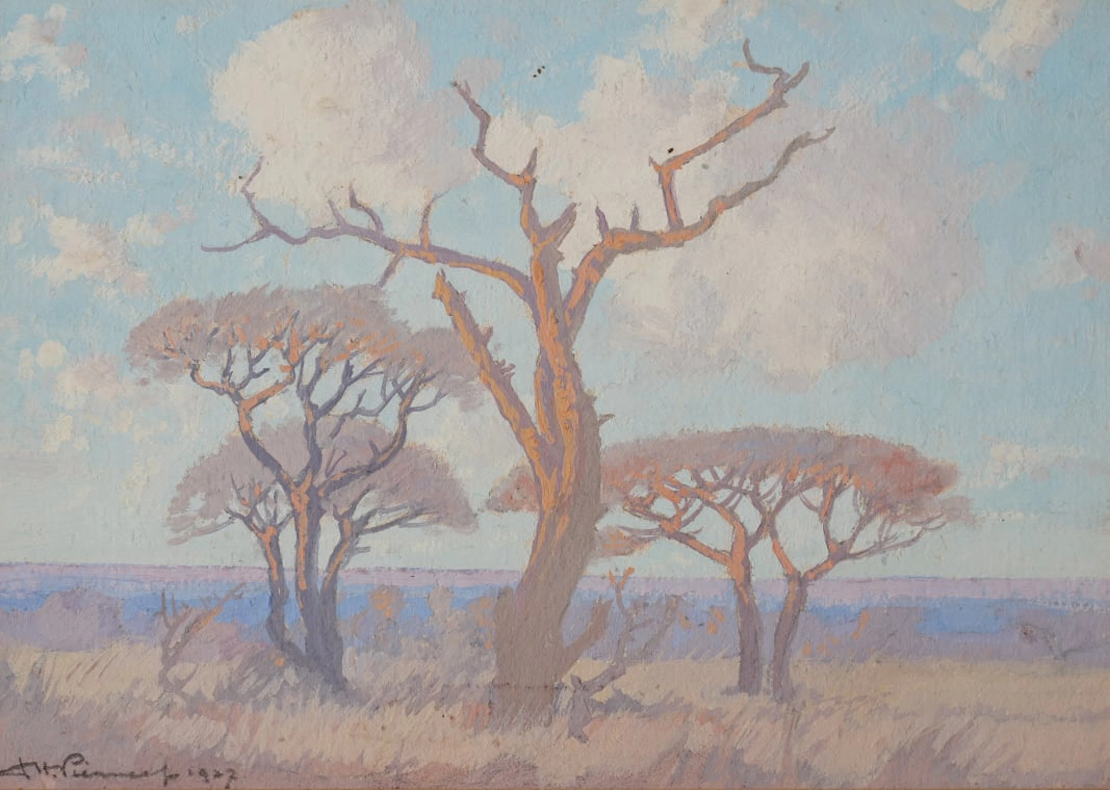 Jacob Hendrik Pierneef; Landscape with Trees