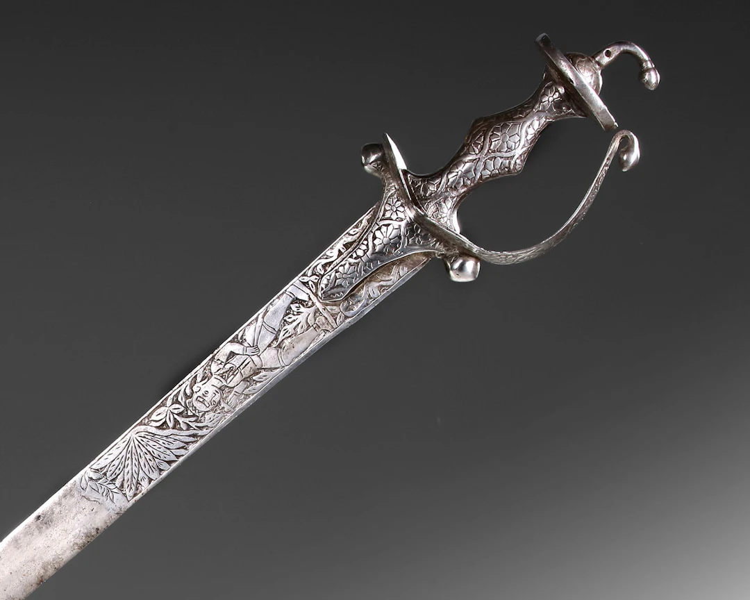 A FINELY CRAFTED PERSIAN SWORD, QAJAR, 19TH CENTURY