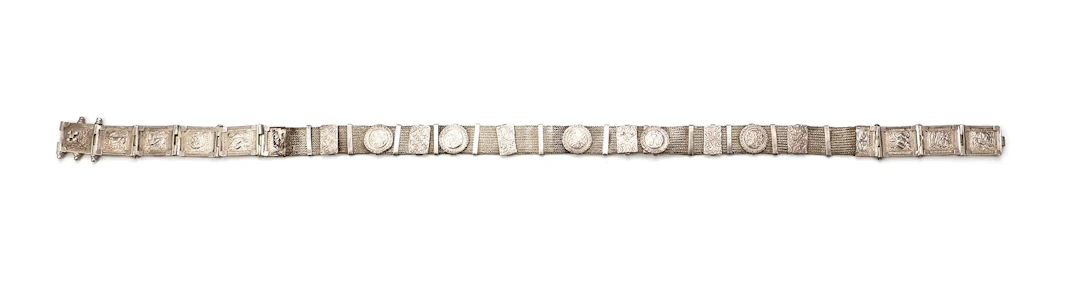 AN OTTOMAN SILVER BELT, 19TH CENTURY