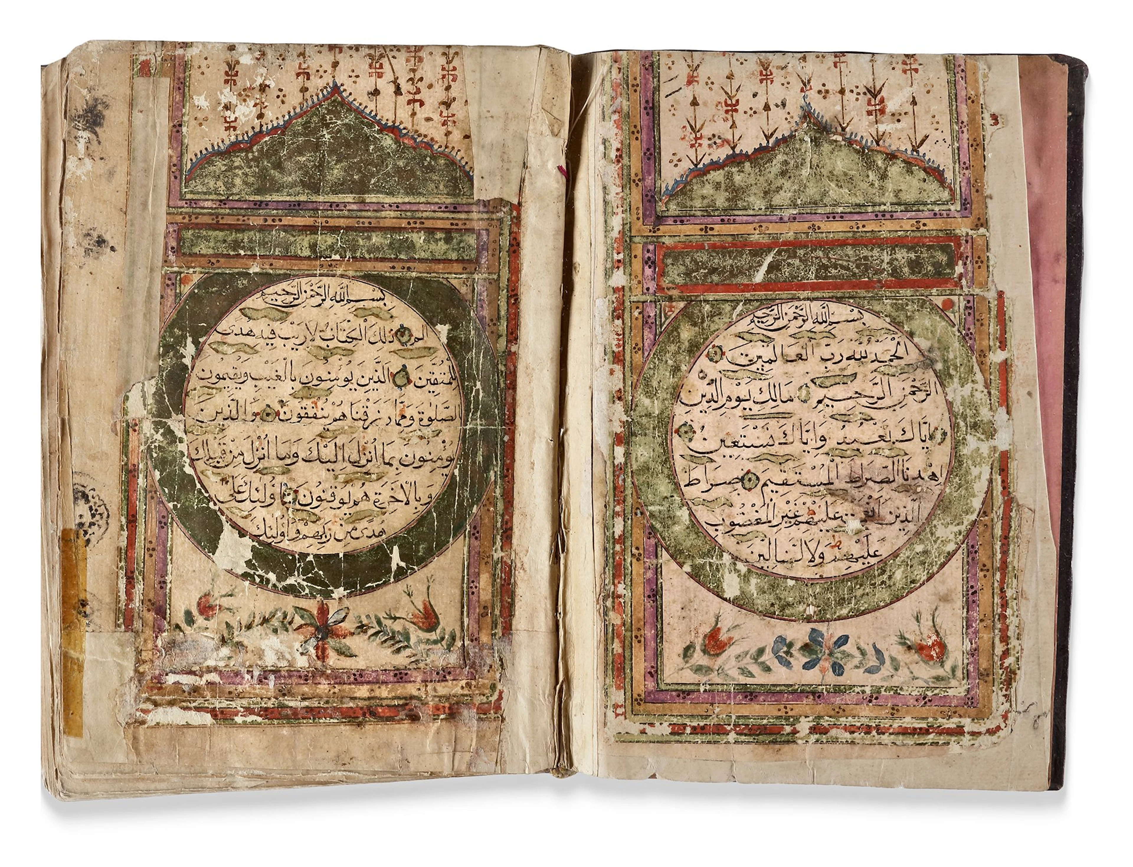 AN OTTOMAN QURAN, WRITTEN BY MUHAMMED BIN ABDUL-KADIR AND DATED 1237 AH/1821 AD