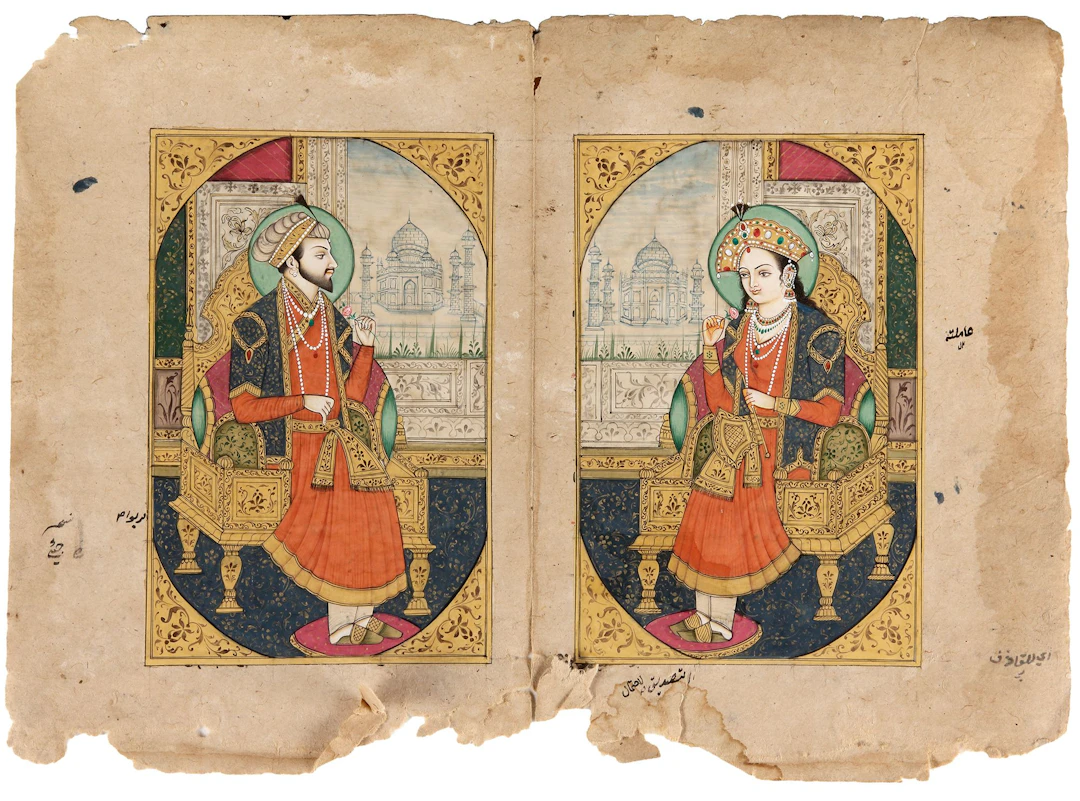 SHAH JAHAN AND MUMTAZ MAHAL, MUGHAL INDIA, 18TH CENTURY