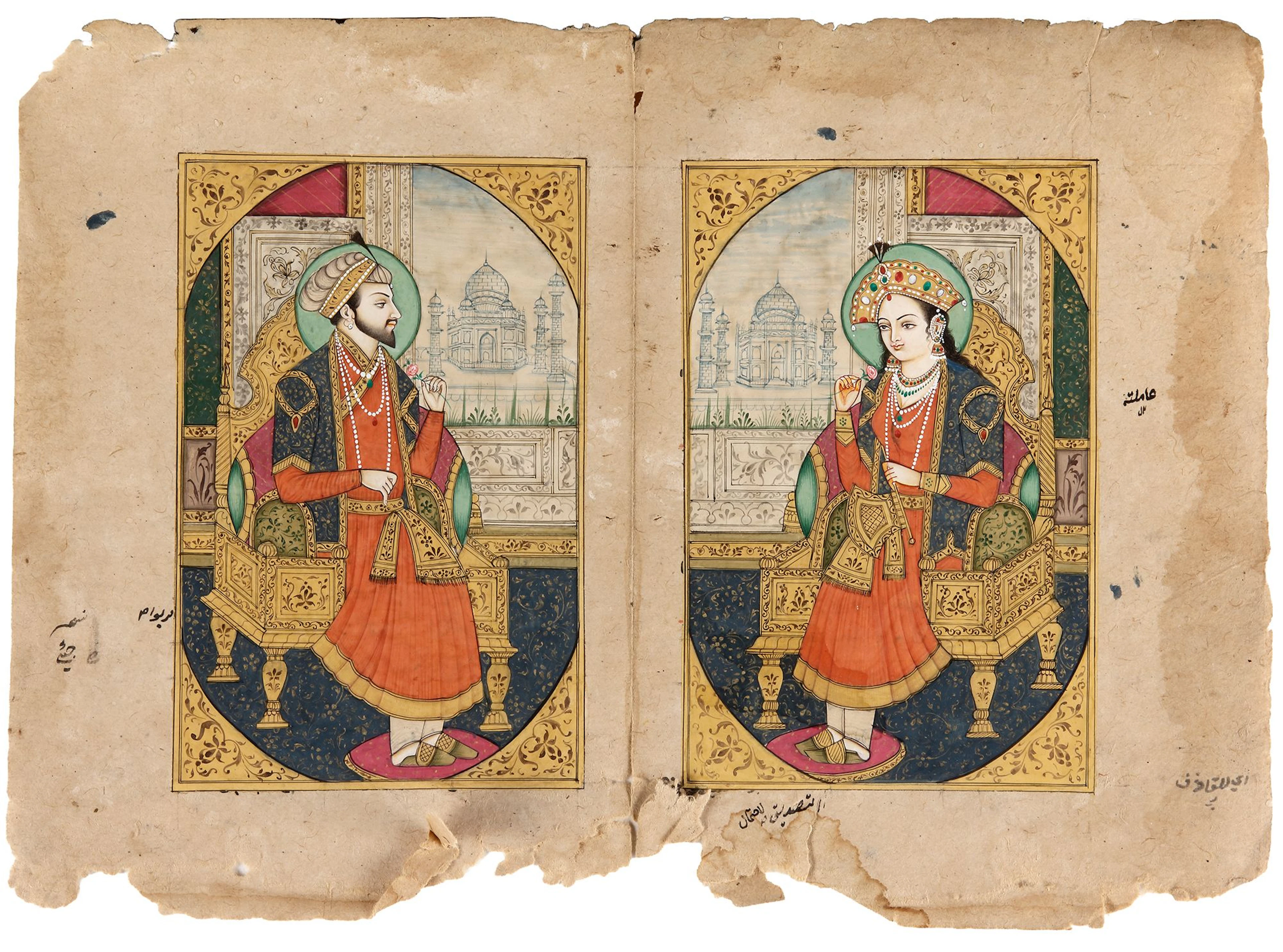 SHAH JAHAN AND MUMTAZ MAHAL, MUGHAL INDIA, 18TH CENTURY
