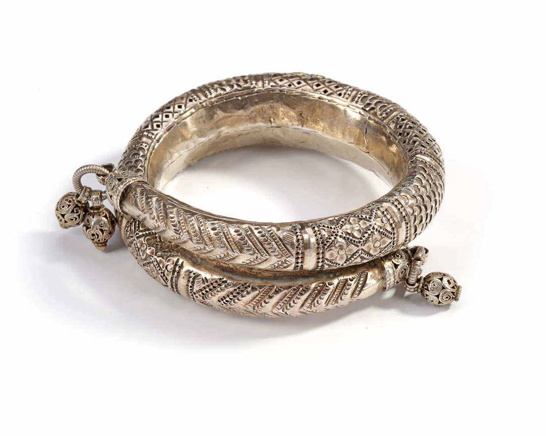 A SILVER BRACELET, EGYPT, 19TH CENTURY