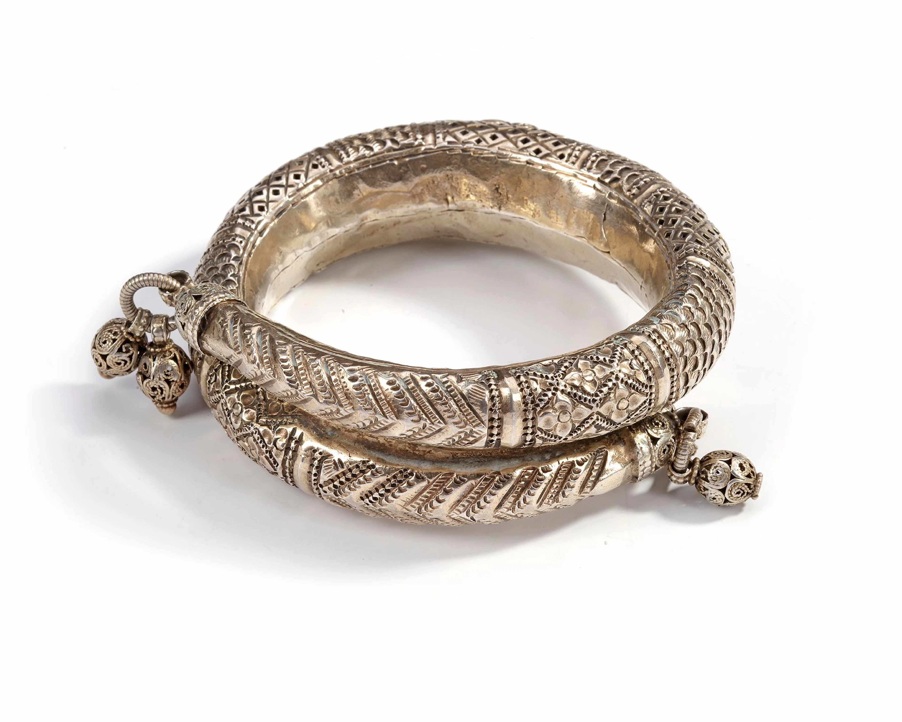 A SILVER BRACELET, EGYPT, 19TH CENTURY