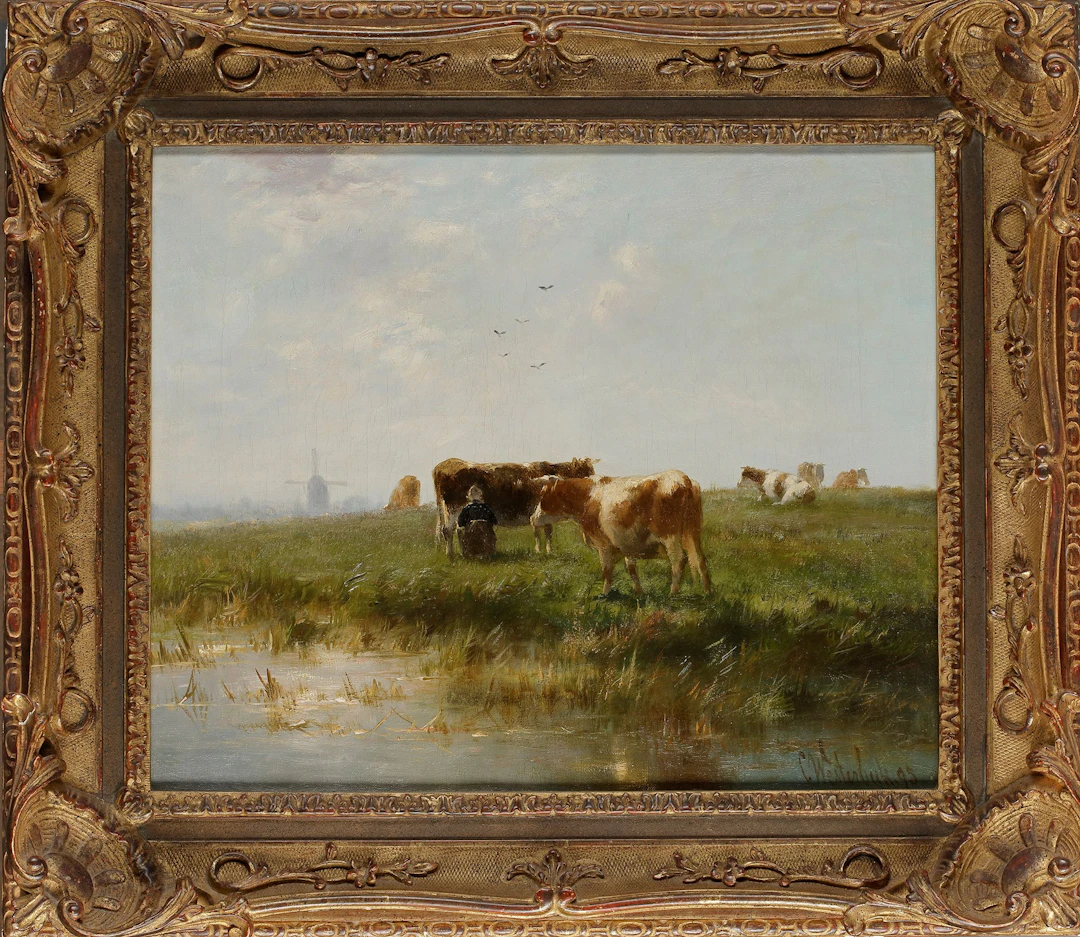 CORNELIS WESTERBEEK (1844-1903), LANDSCAPE WITH COWS