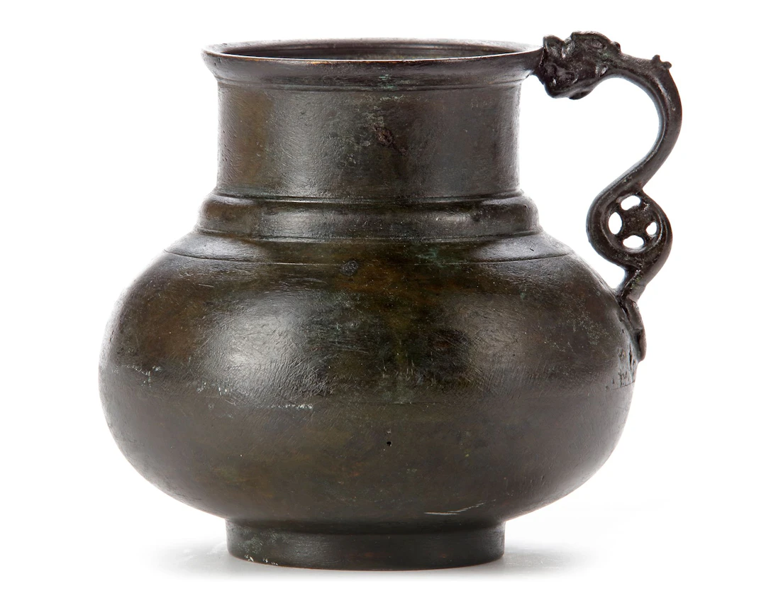 A TIMURID DRAGON-HANDLED JUG, CENTRAL ASIA, LATE 14TH-EARLY 15TH CENTURY