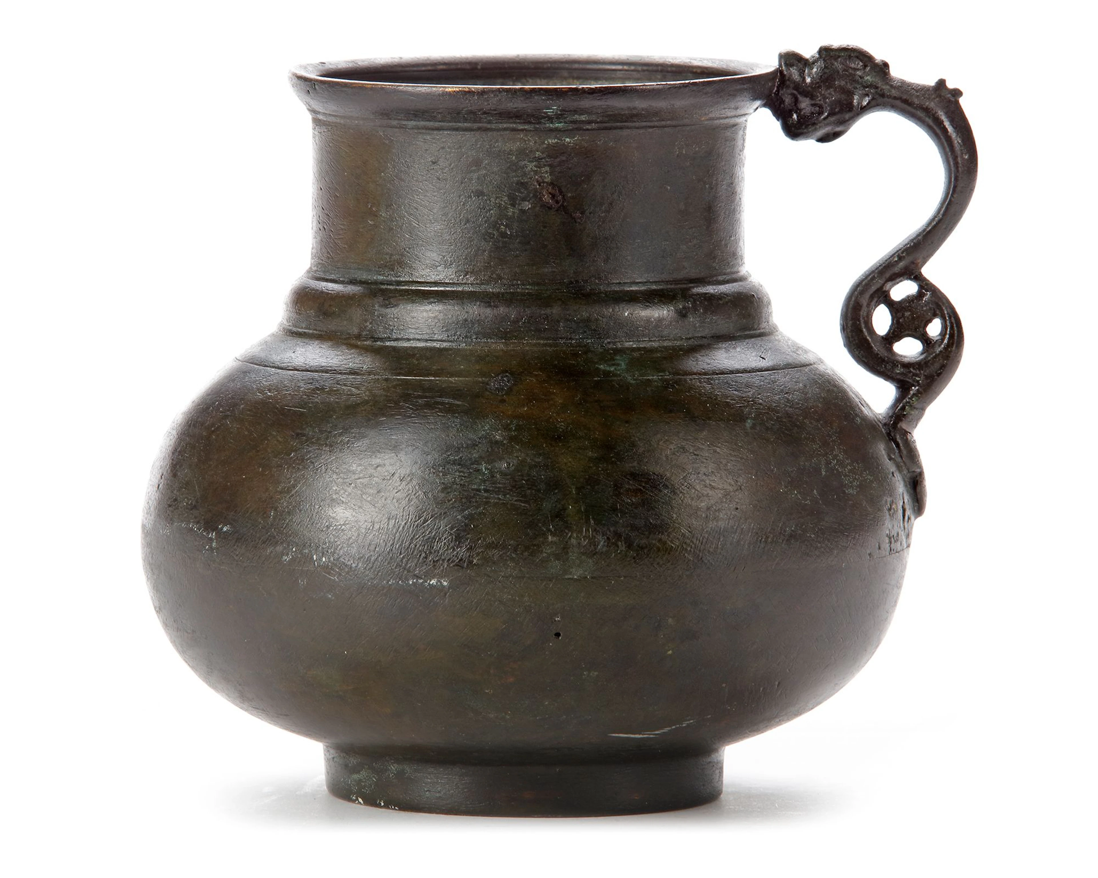 A TIMURID DRAGON-HANDLED JUG, CENTRAL ASIA, LATE 14TH-EARLY 15TH CENTURY