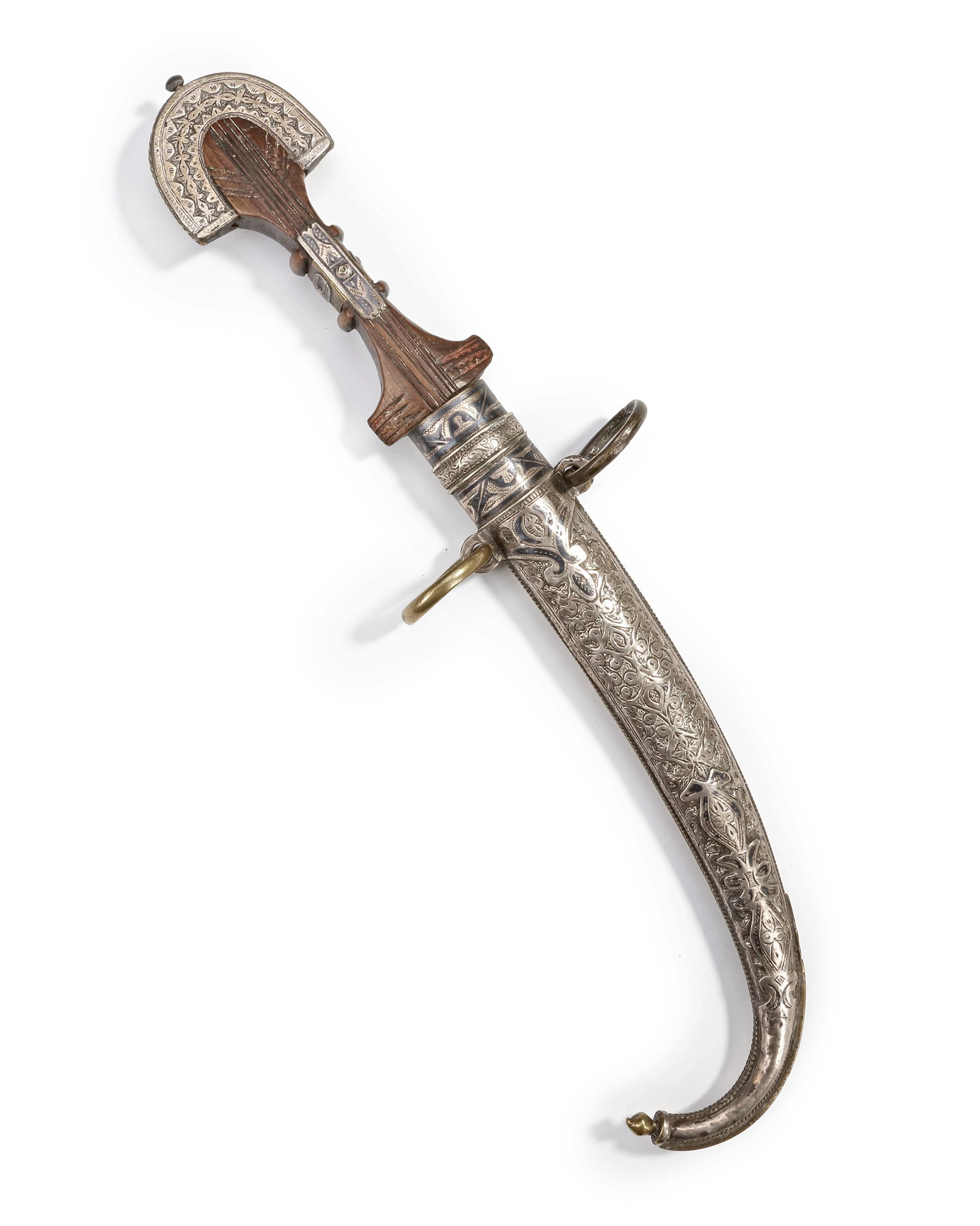 A SILVER DAGGER, MOROCCO, 19TH CENTURY
